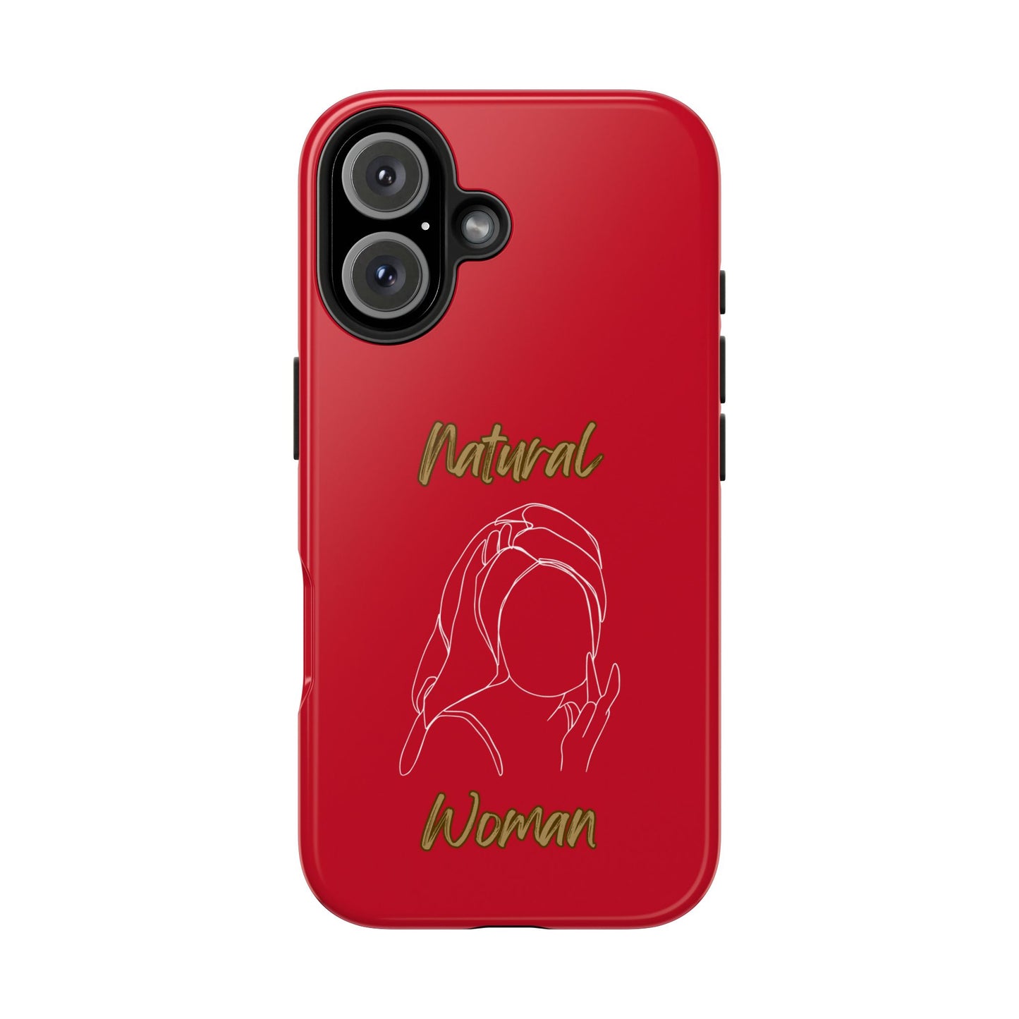 Natural Woman Towel Wrapped (WL)Tough Phone Cases DARK RED