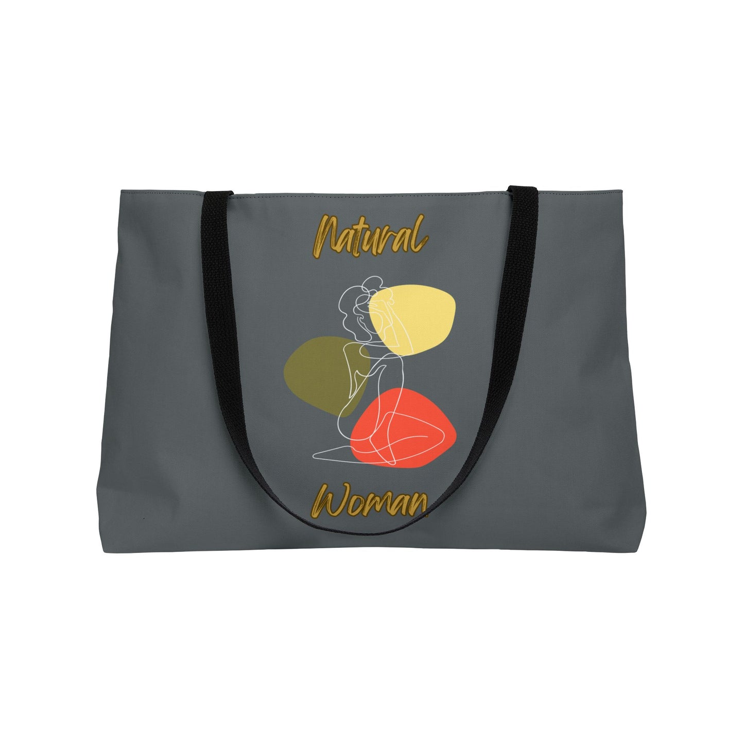Natural Woman Colorful Pose (WL) Weekender Tote Bag DARK GREY