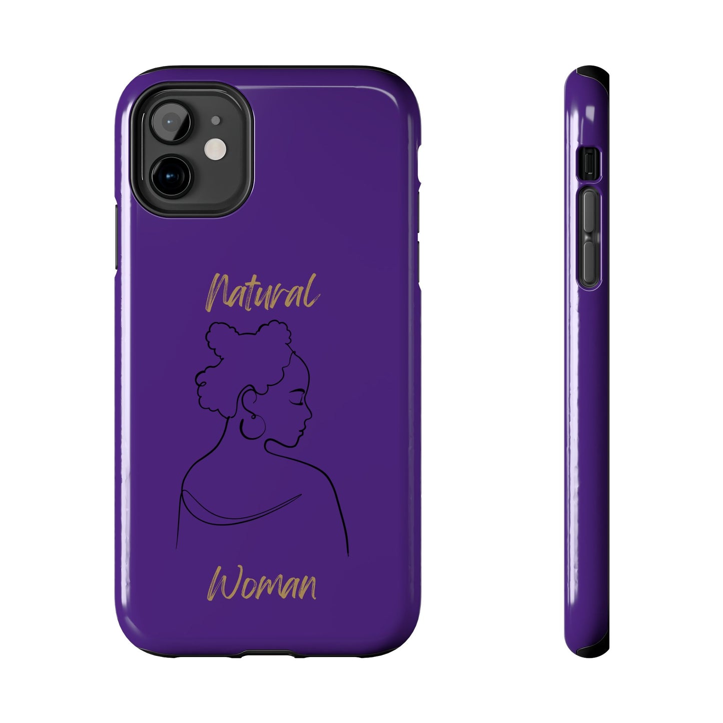 Natural Woman Twists (BL) Tough Phone Cases PURPLE