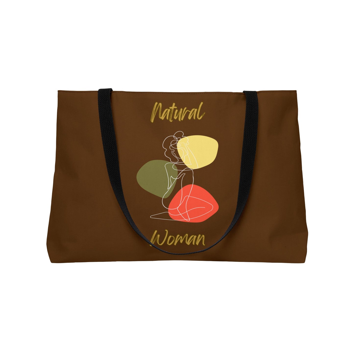 Natural Woman Colorful Pose (WL) Weekender Tote Bag BROWN