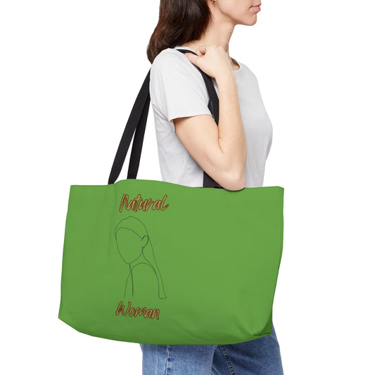 Natural Woman Tilted Look (BL) Weekender Tote Bag GREEN