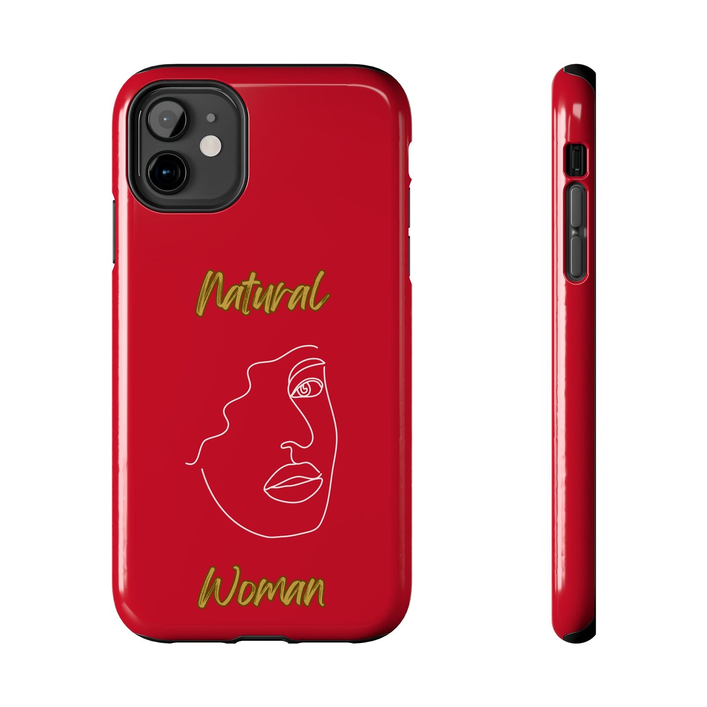 Natural Woman Peekaboo (WL)Tough Phone Cases DARK RED