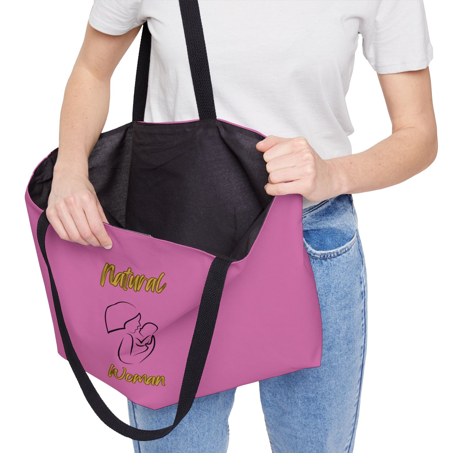 Natural Woman Long Awaited (BL) Weekender Tote Bag LIGHT PINK