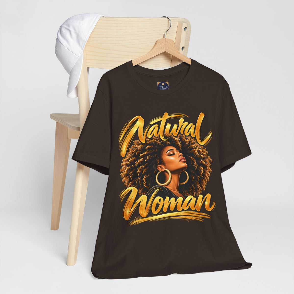 Natural Woman “Afro” Graphic Tee | Women’s Inspirational T-Shirt