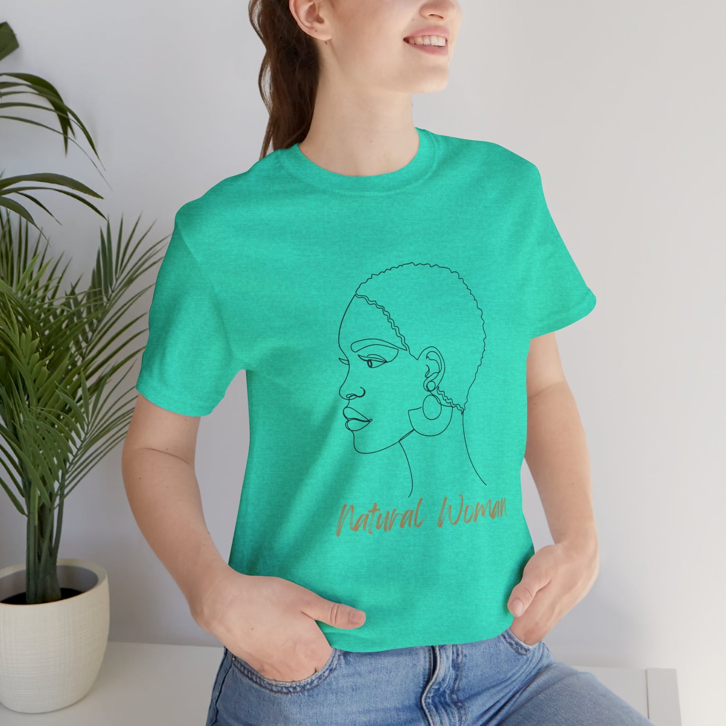 NATURAL WOMAN Finger Waves (BL) Short Sleeve T-Shirt