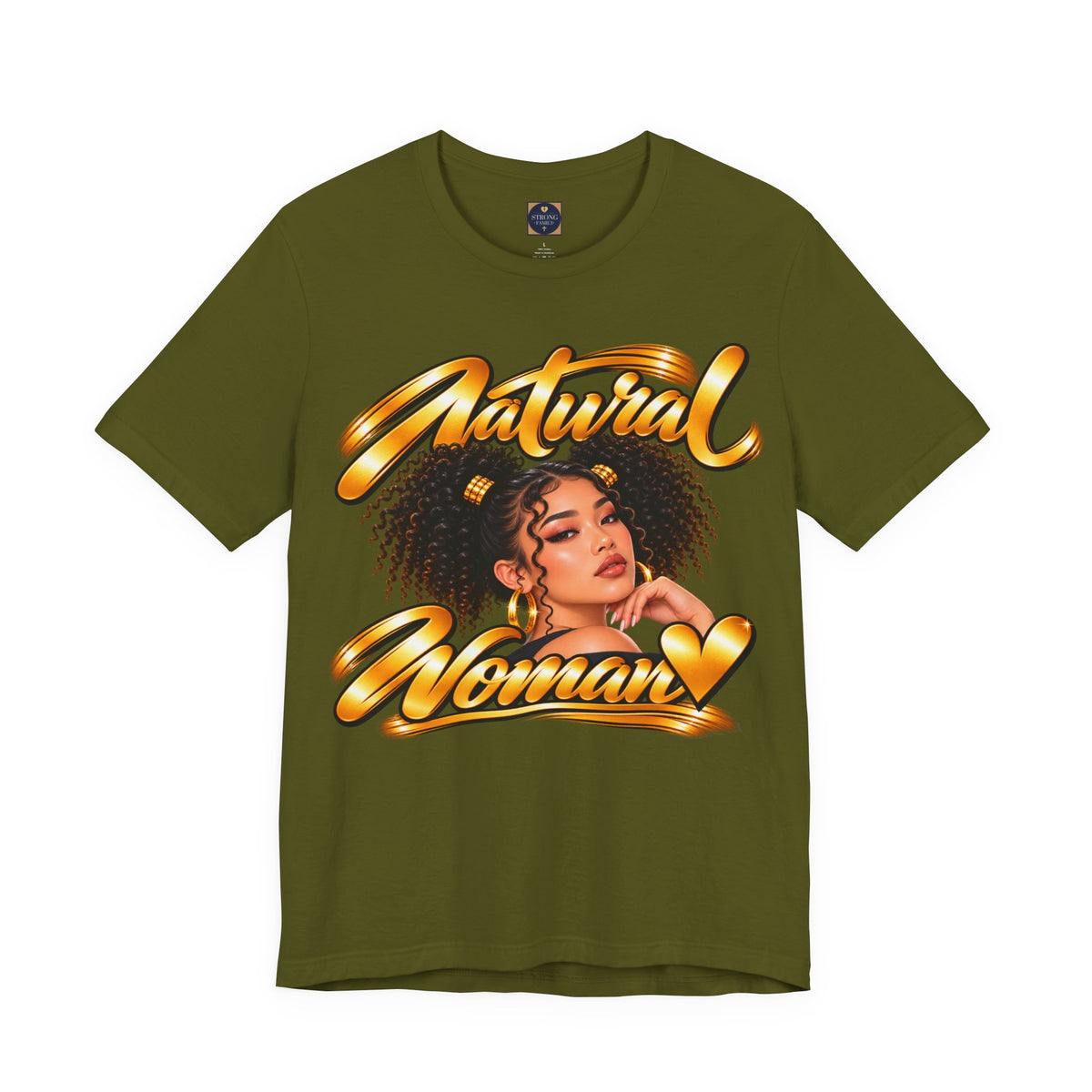 Natural Woman Twin Puffs Graphic Tee – Asian Edition | Strong Family