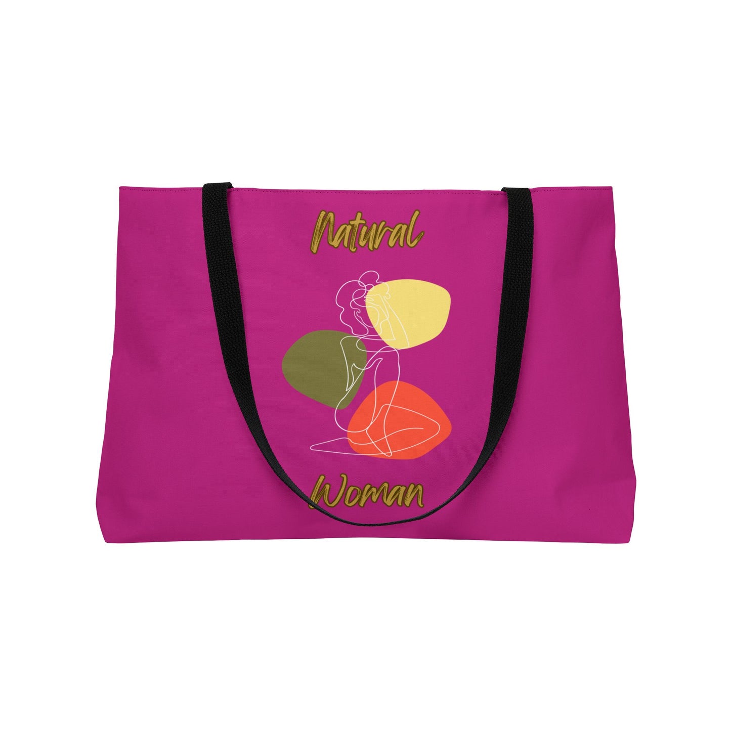 Natural Woman Colorful Pose (WL) Weekender Tote Bag PINK