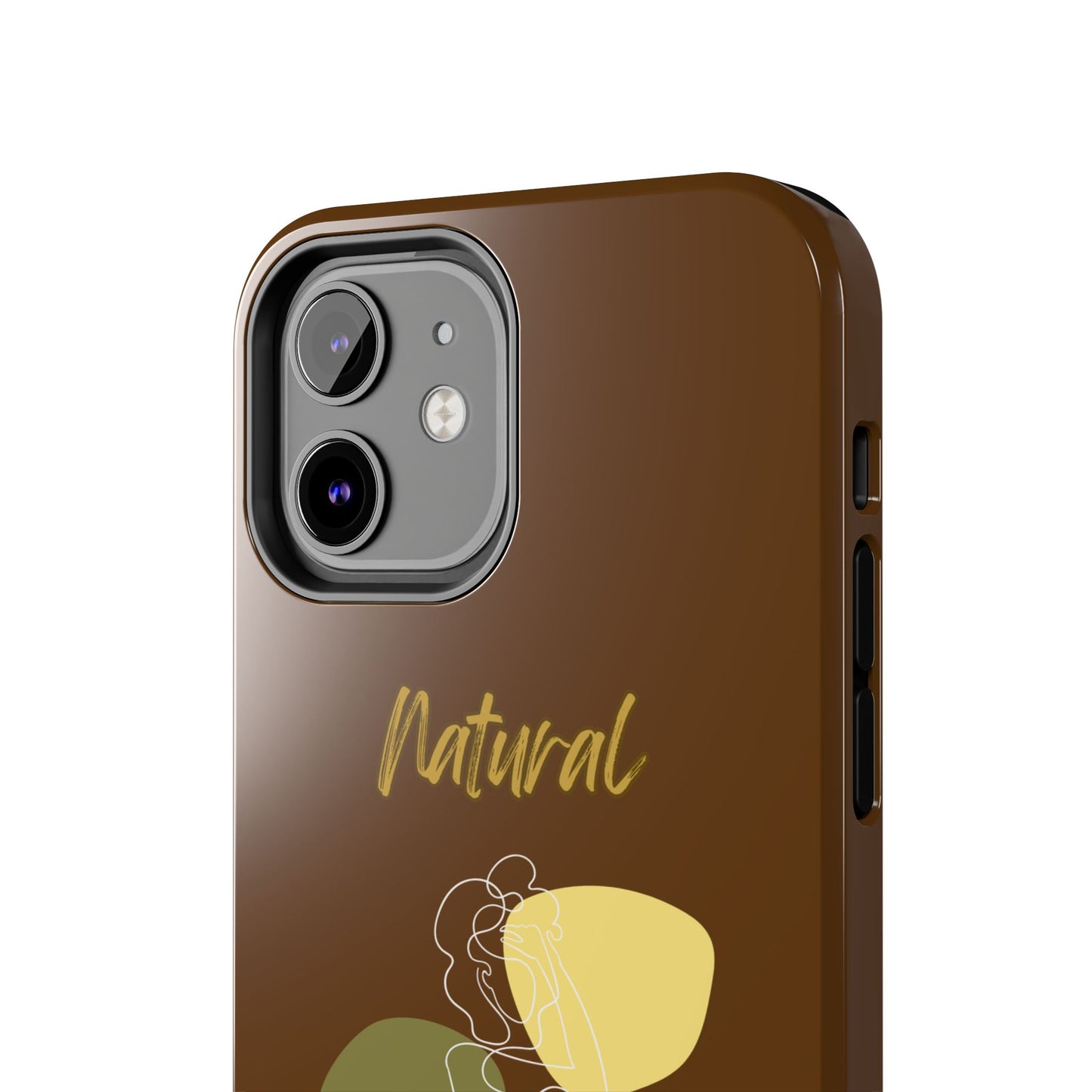 Natural Woman Colorful Pose (WL)Tough Phone Cases BROWN