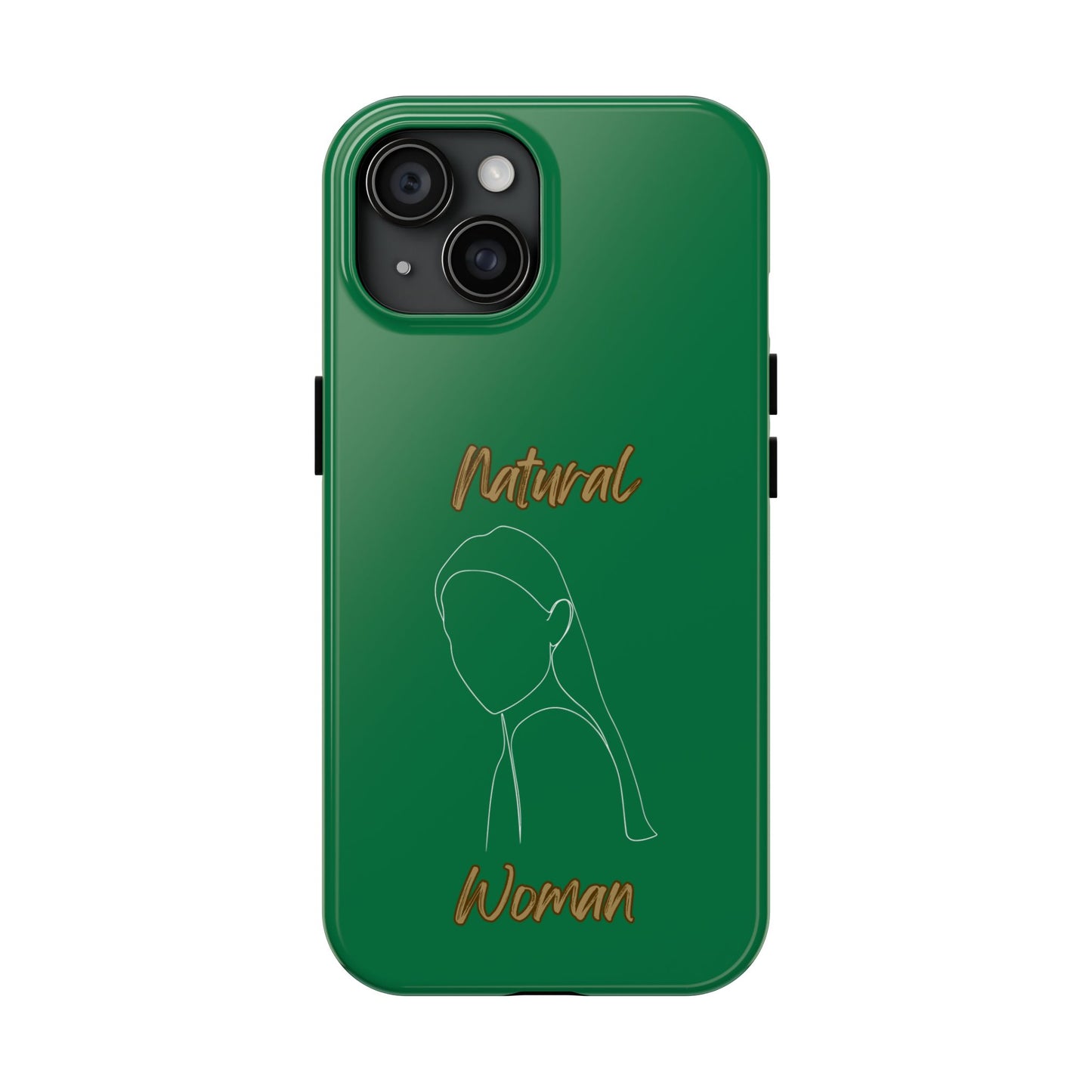 Natural Woman Tilted Look (WL) Tough Phone Cases DARK GREEN