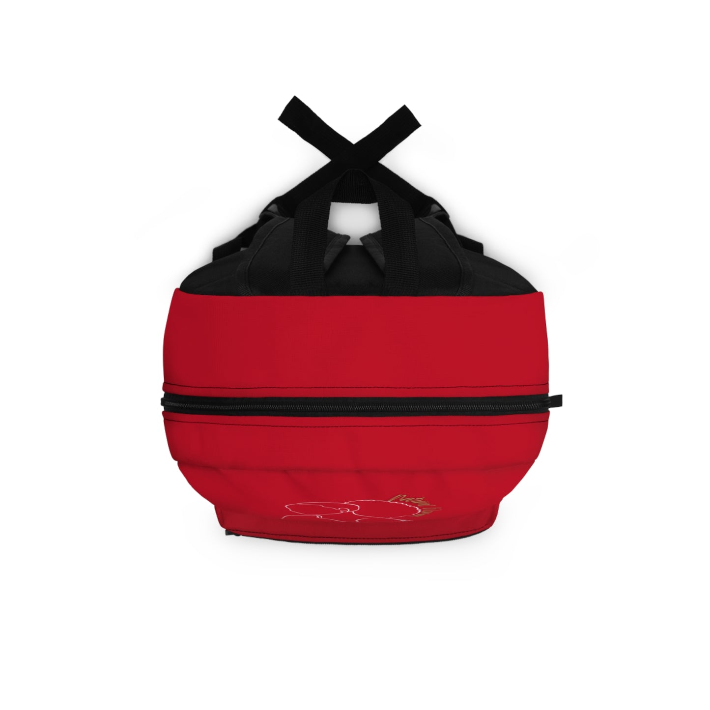 Natural Woman Behind Head Puff (WL) Backpack DARK RED