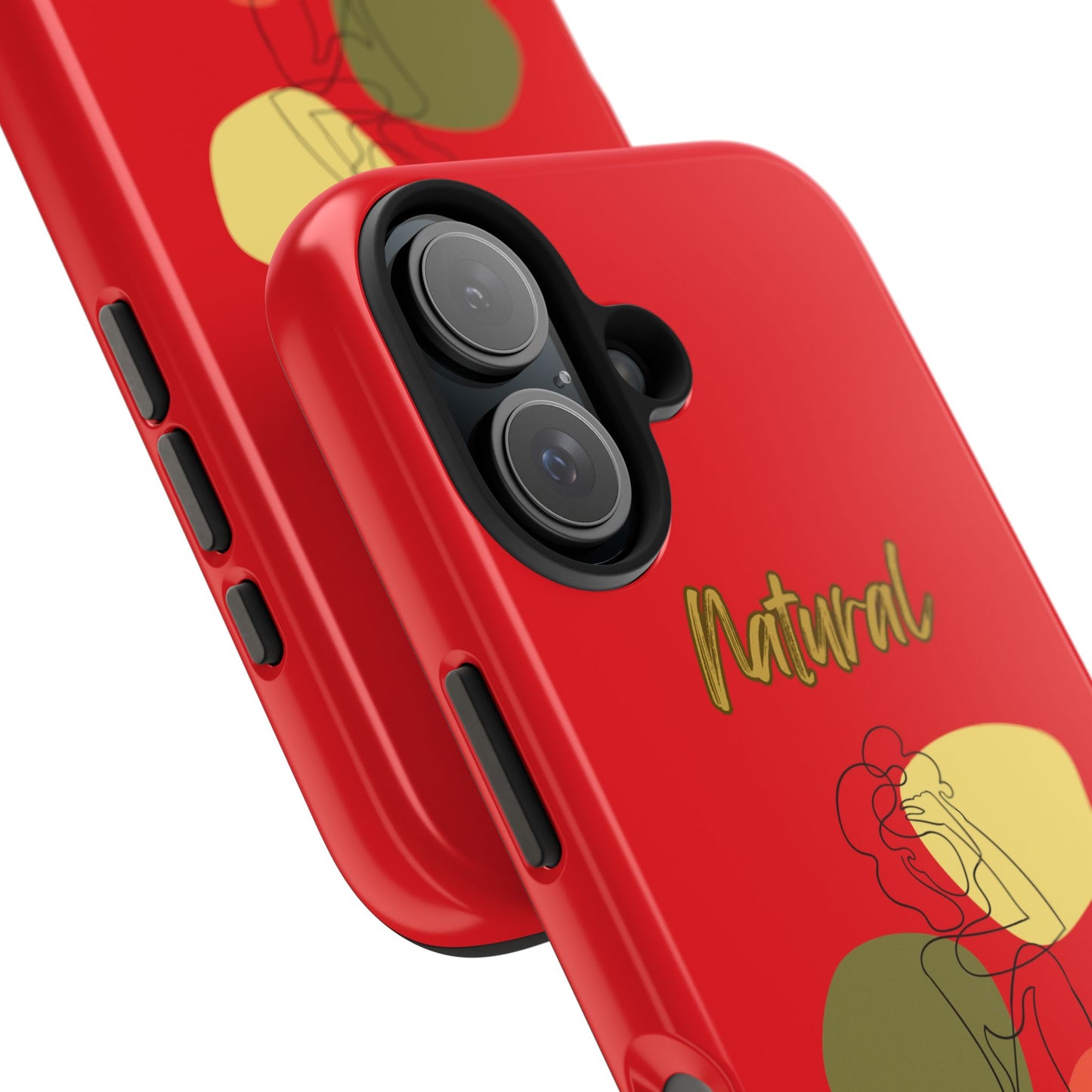 Natural Woman Colorful Pose (BL)Tough Phone Cases RED