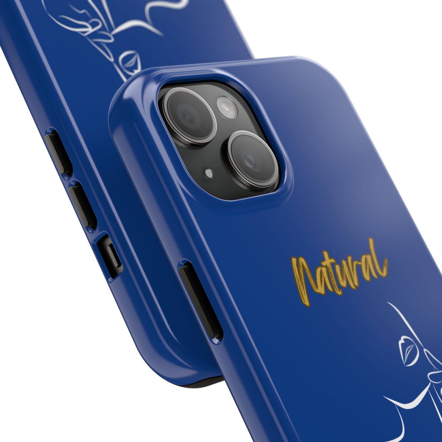 Natural Woman Chin Up (WL)Tough Phone Cases DARK BLUE
