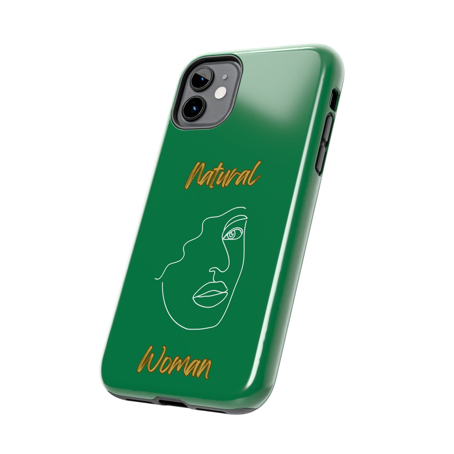 Natural Woman Peekaboo (WL)Tough Phone Cases DARK GREEN