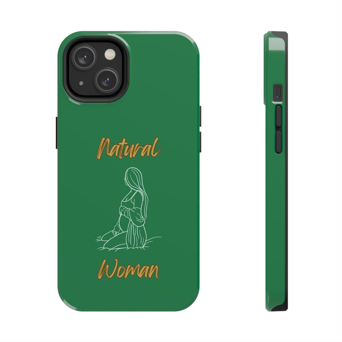 Natural Woman Expecting (WL)Tough Phone Cases DARK GREEN