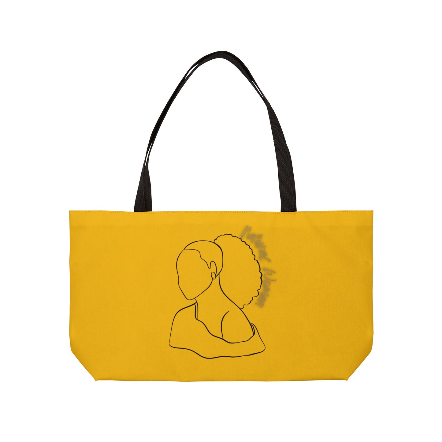 Natural Woman Behind Head (BL) Weekender Tote Bag YELLOW