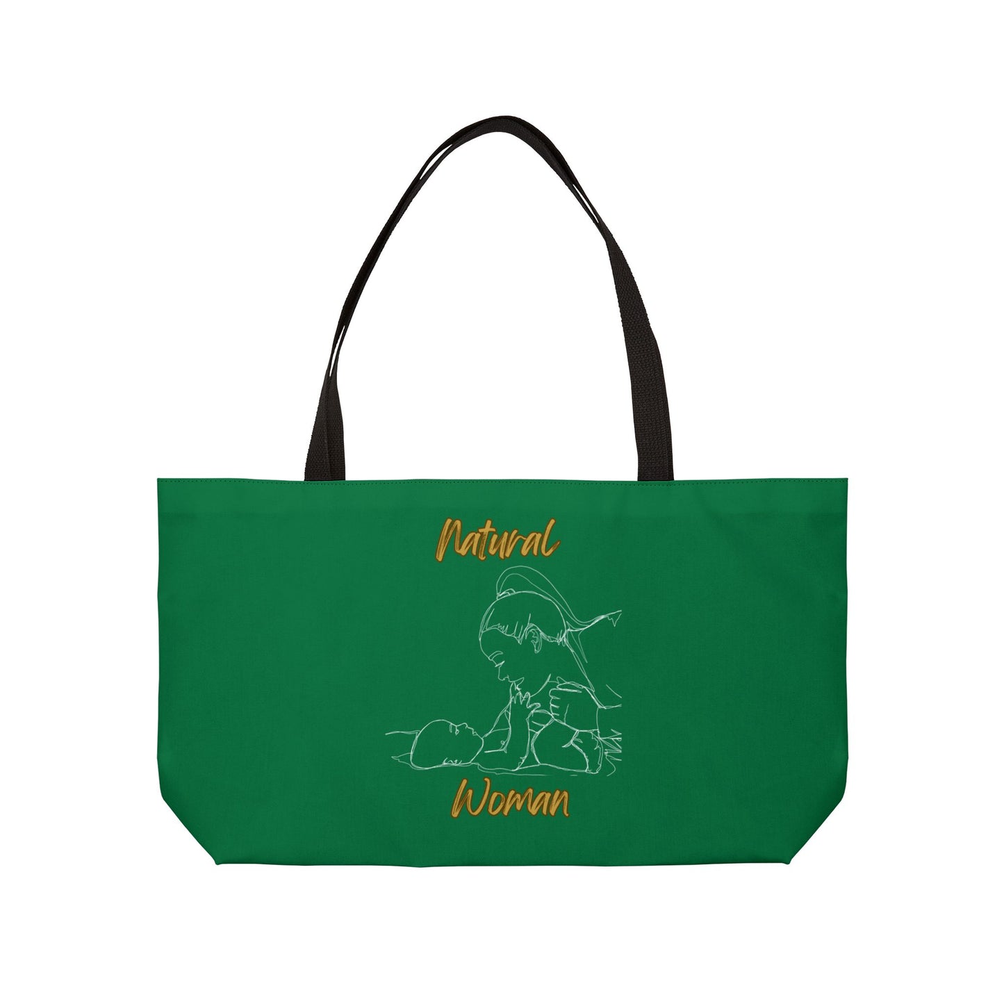 Natural Woman New Life (WL) Weekender Tote Bag DARK GREEN