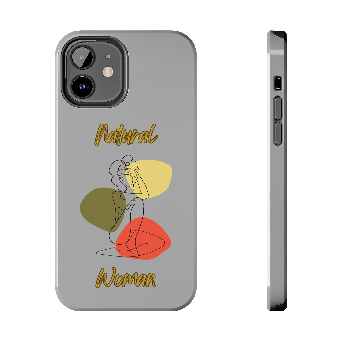 Natural Woman Colorful Pose (BL)Tough Phone Cases LIGHT GREY