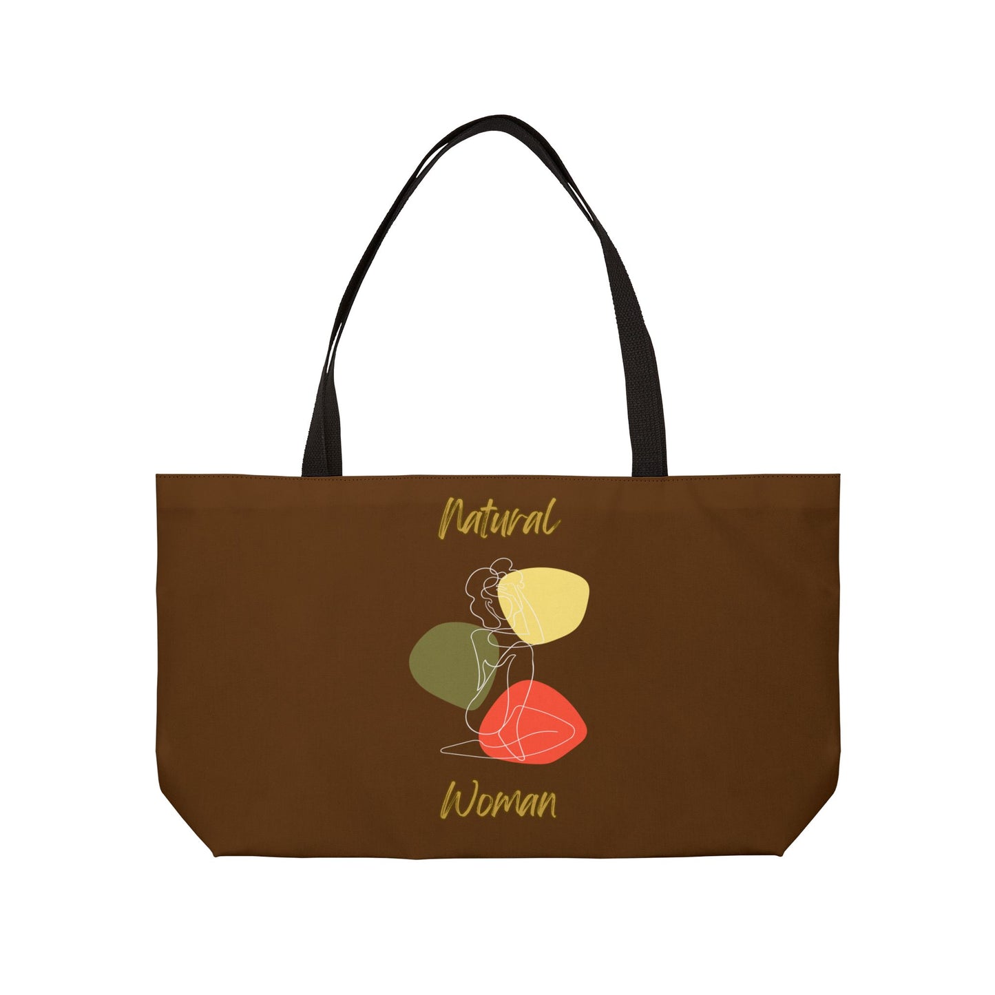 Natural Woman Colorful Pose (WL) Weekender Tote Bag BROWN
