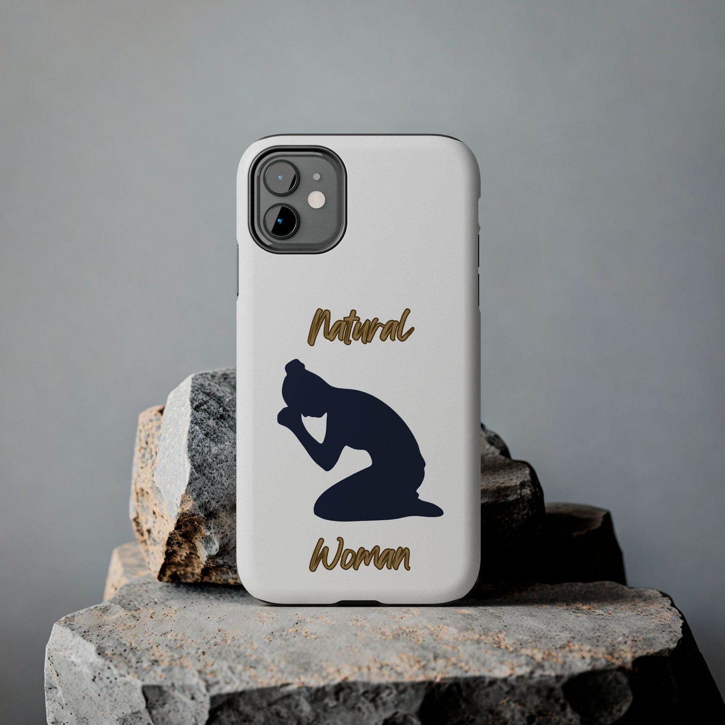 Natural Woman Pray (BL)Tough Phone Cases WHITE