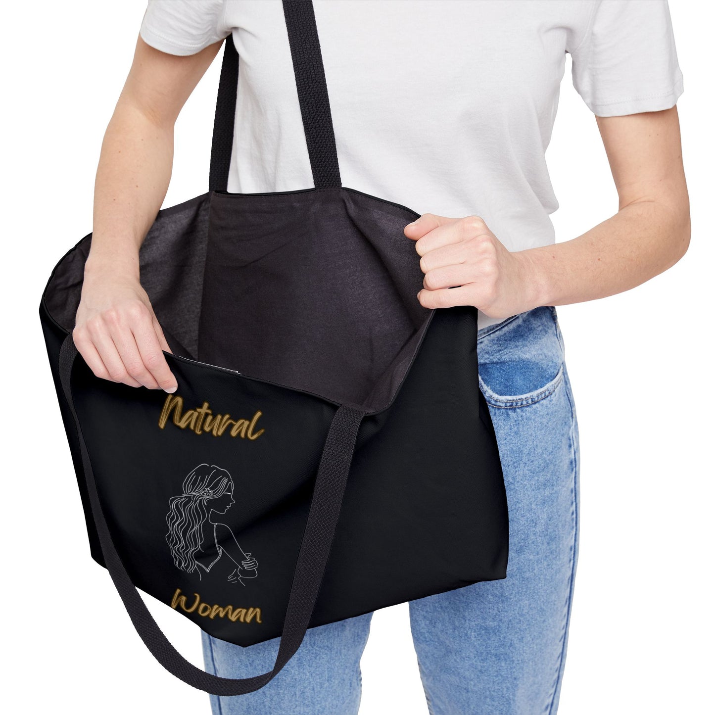 Natural Woman Young Woman (WL) Weekender Tote Bag BLACK