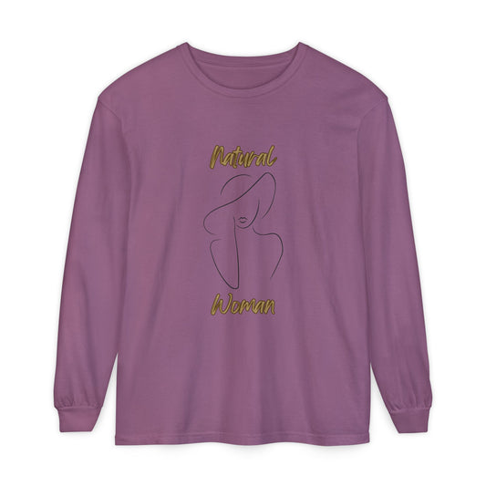 Natural Woman Sun Hat (BL) Long Sleeve T-Shirt