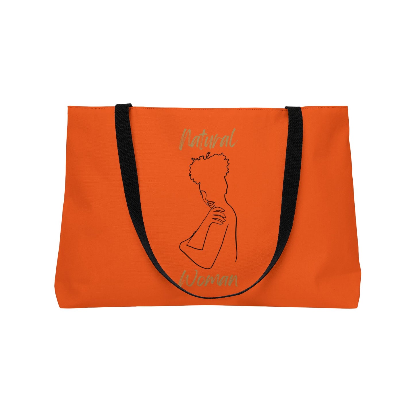 Natural Woman Sassy (BL) Weekender Tote Bag ORANGE