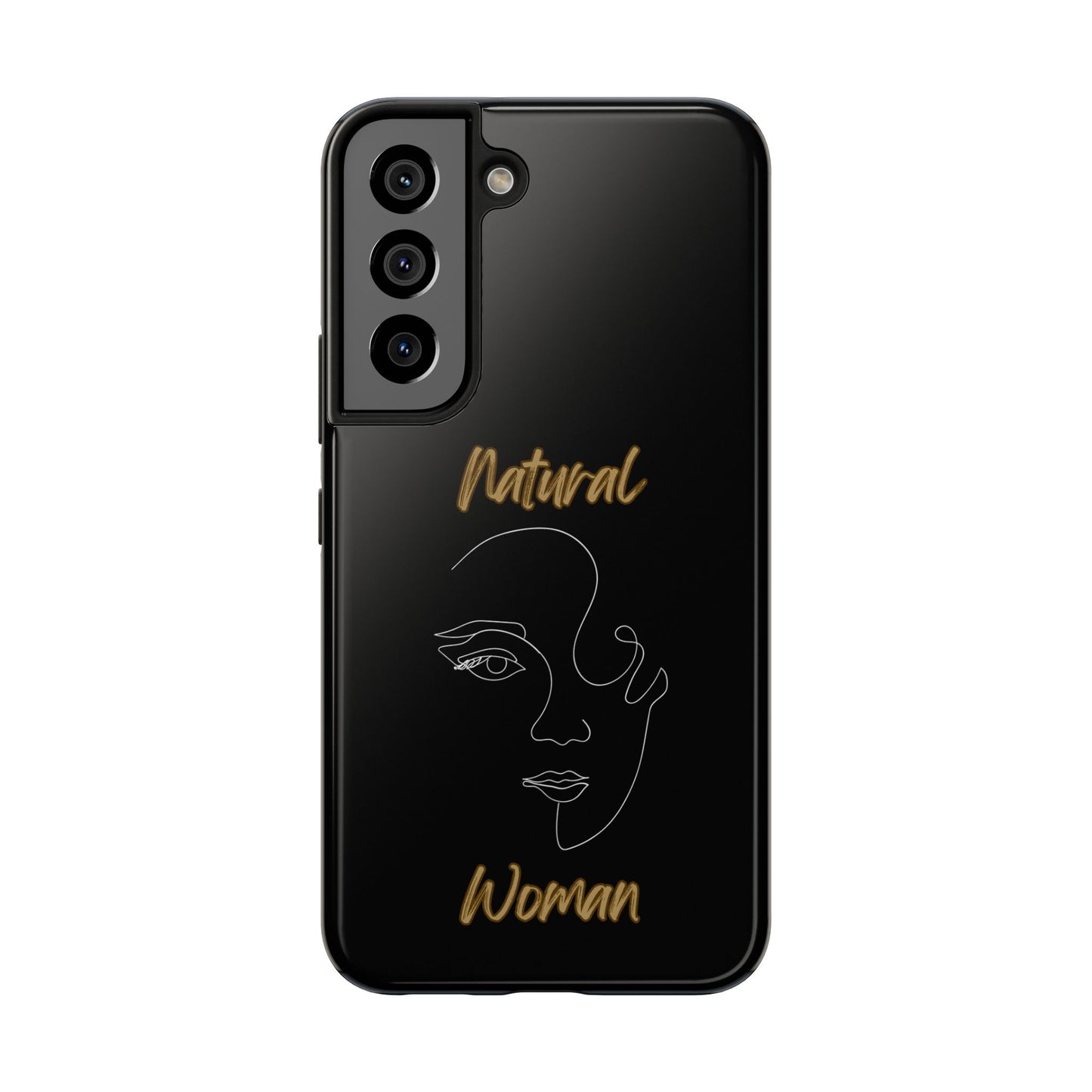 Natural Woman Looking (WL) Tough Phone Cases BLACK