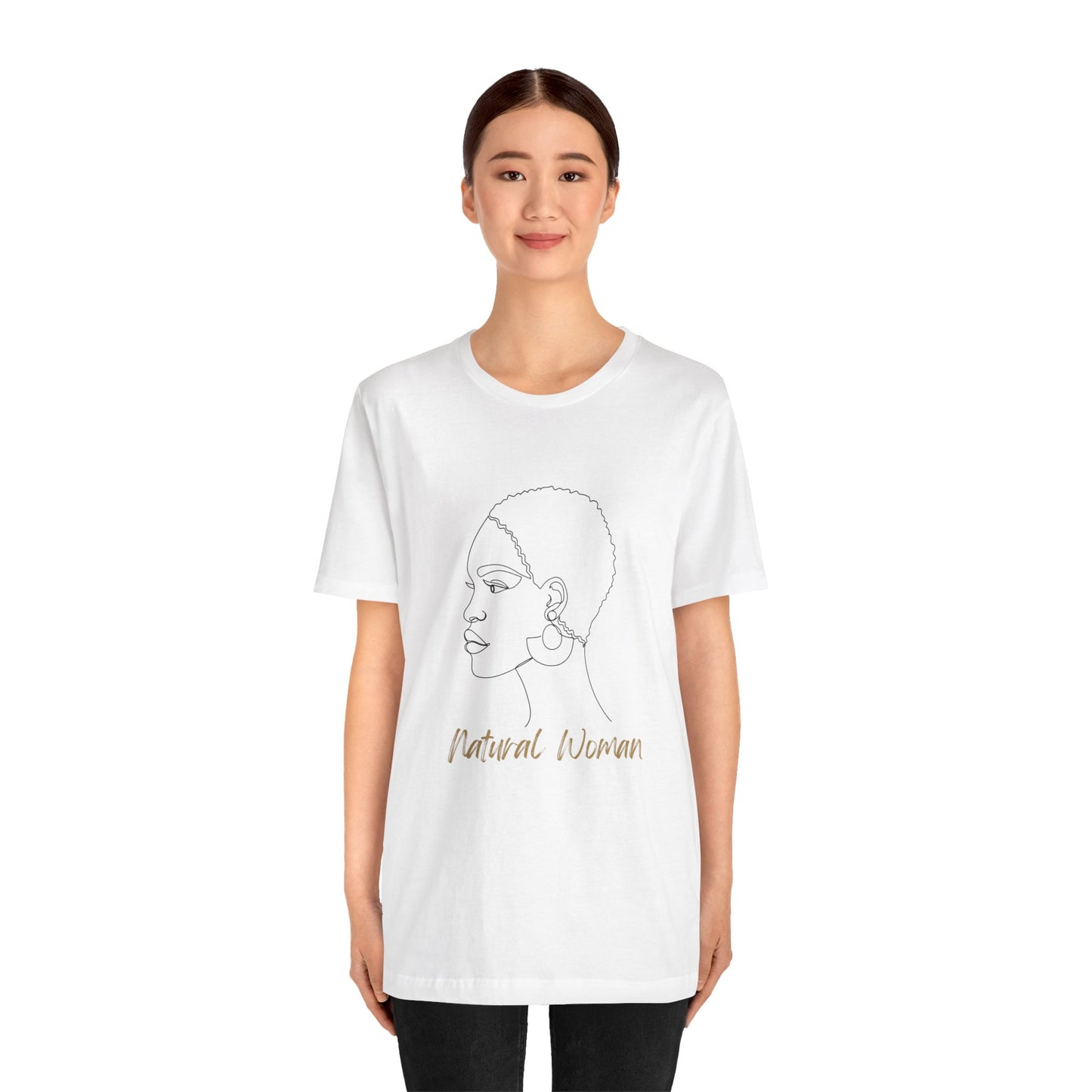 NATURAL WOMAN Finger Waves (BL) Short Sleeve T-Shirt