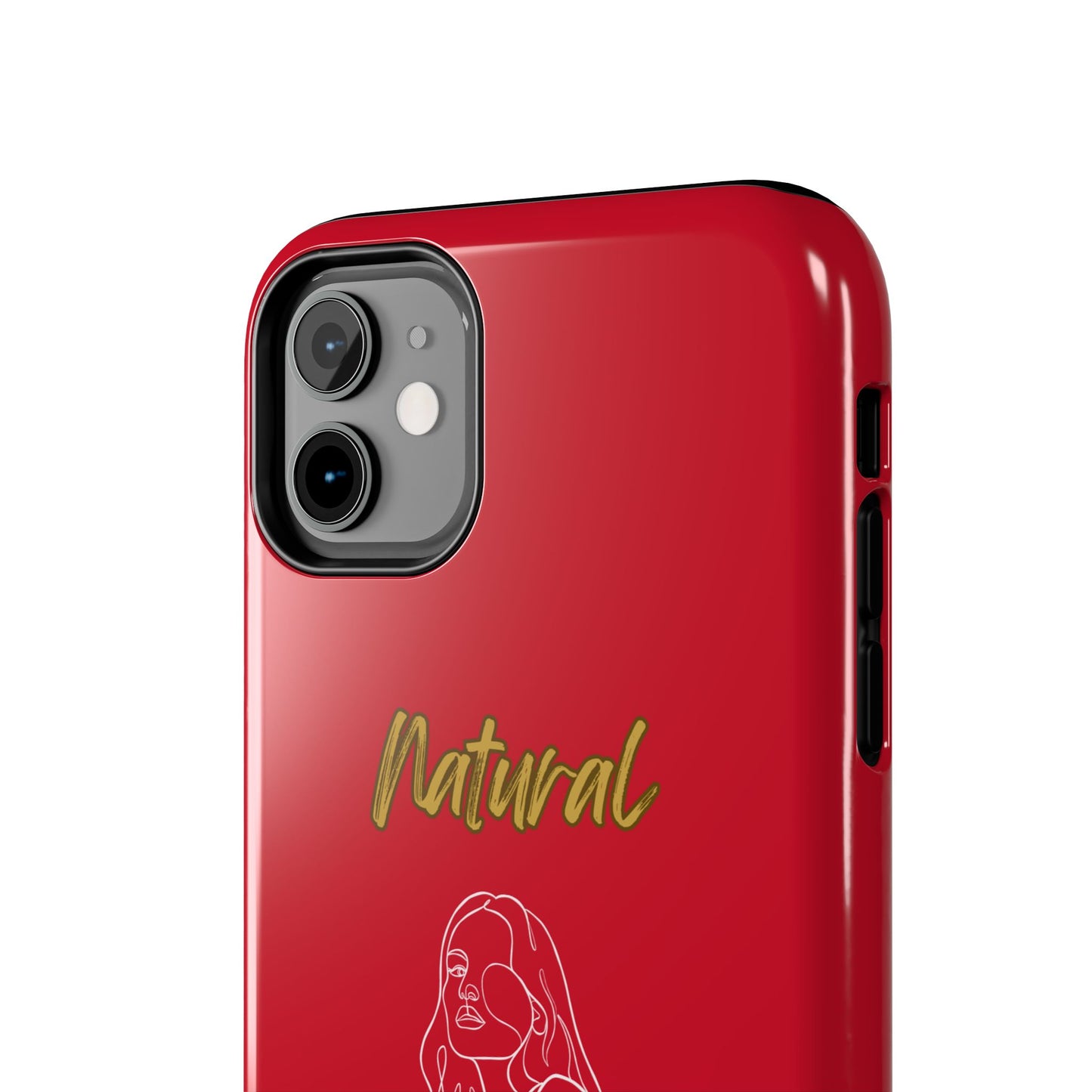 Natural Woman Care Free (WL)Tough Phone Cases DARK RED