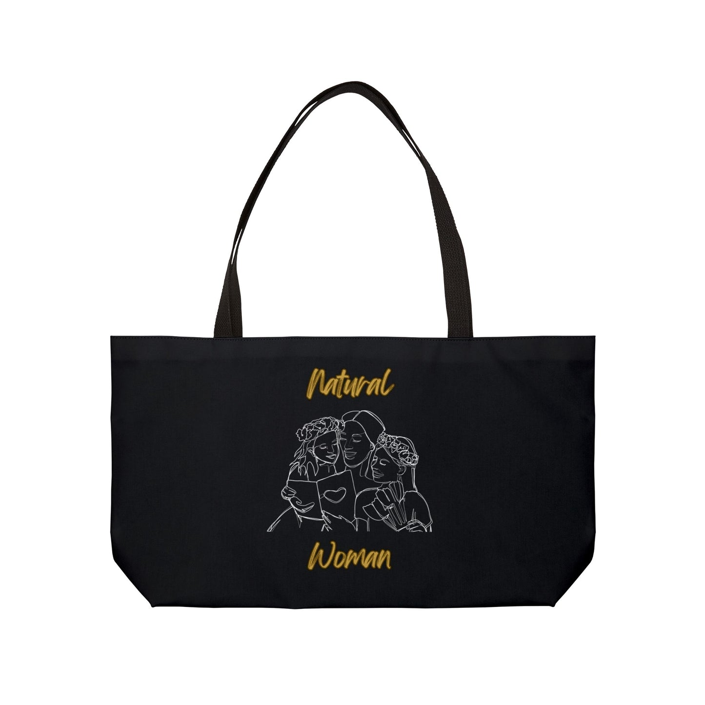 Natural Woman Me & My Girls (WL) Weekender Tote Bag BLACK