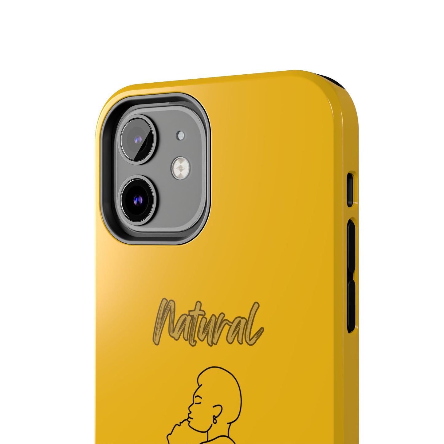 Natural Woman Safe With Momma (BL) Tough Phone Cases YELLOW