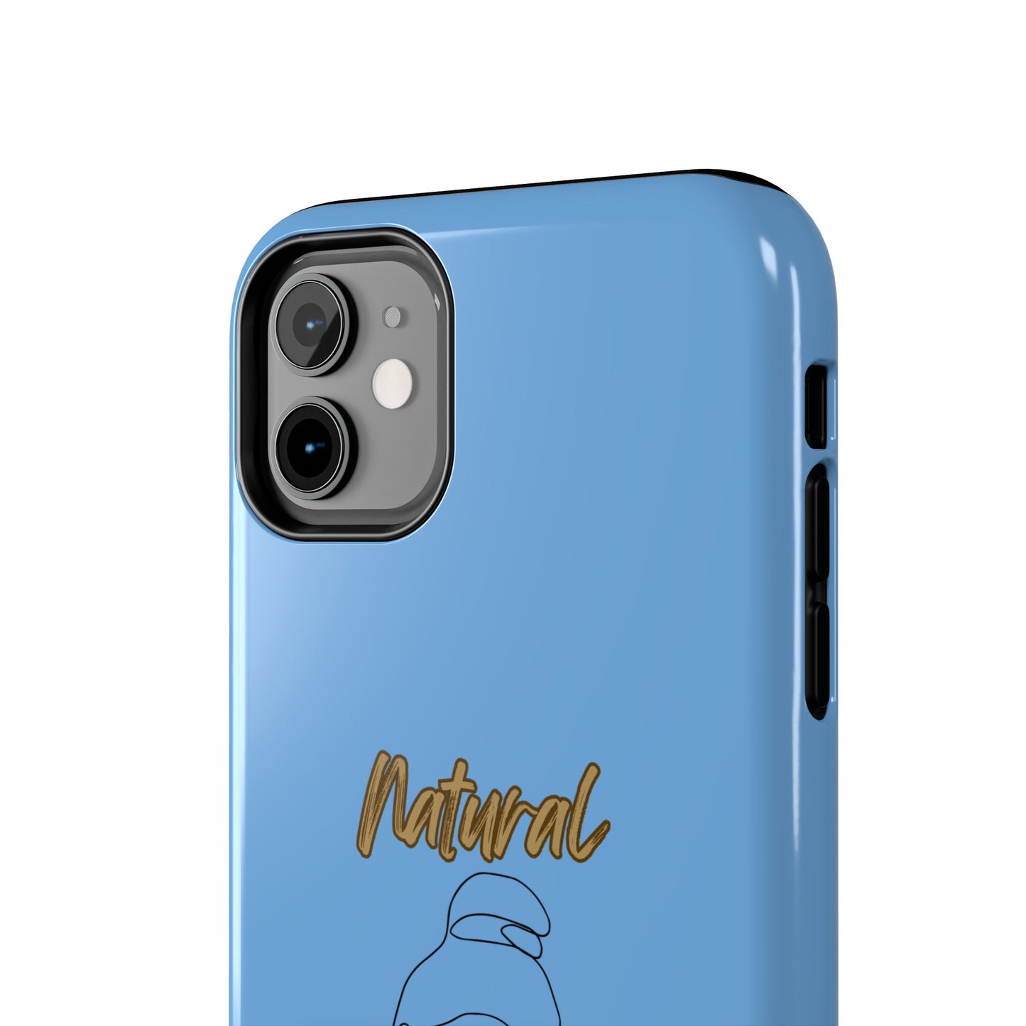 Natural Woman Sassy Bun (BL) Tough Phone Cases LIGHT BLUE