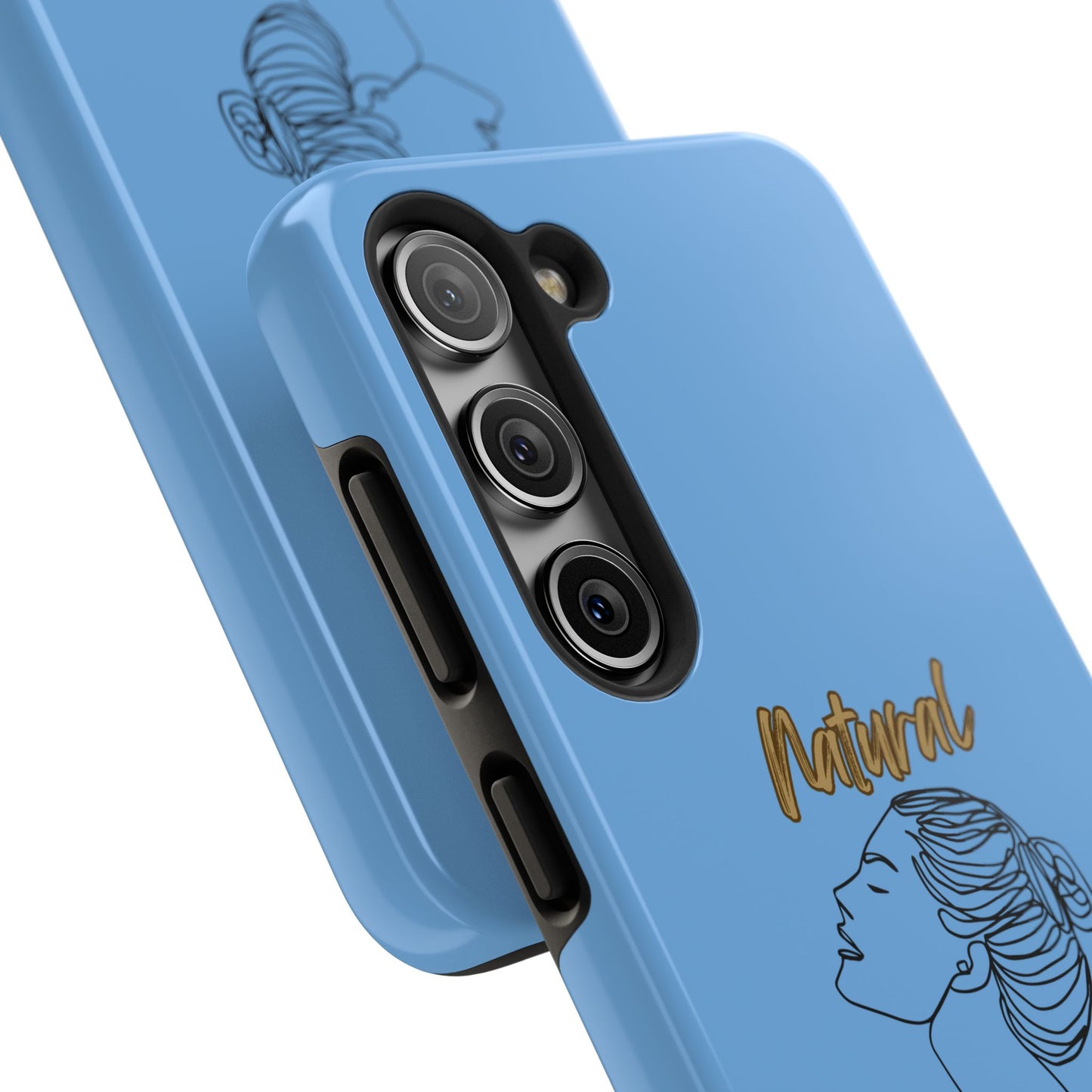 Natural Woman Wet Bun (BL) Tough Phone Cases LIGHT BLUE