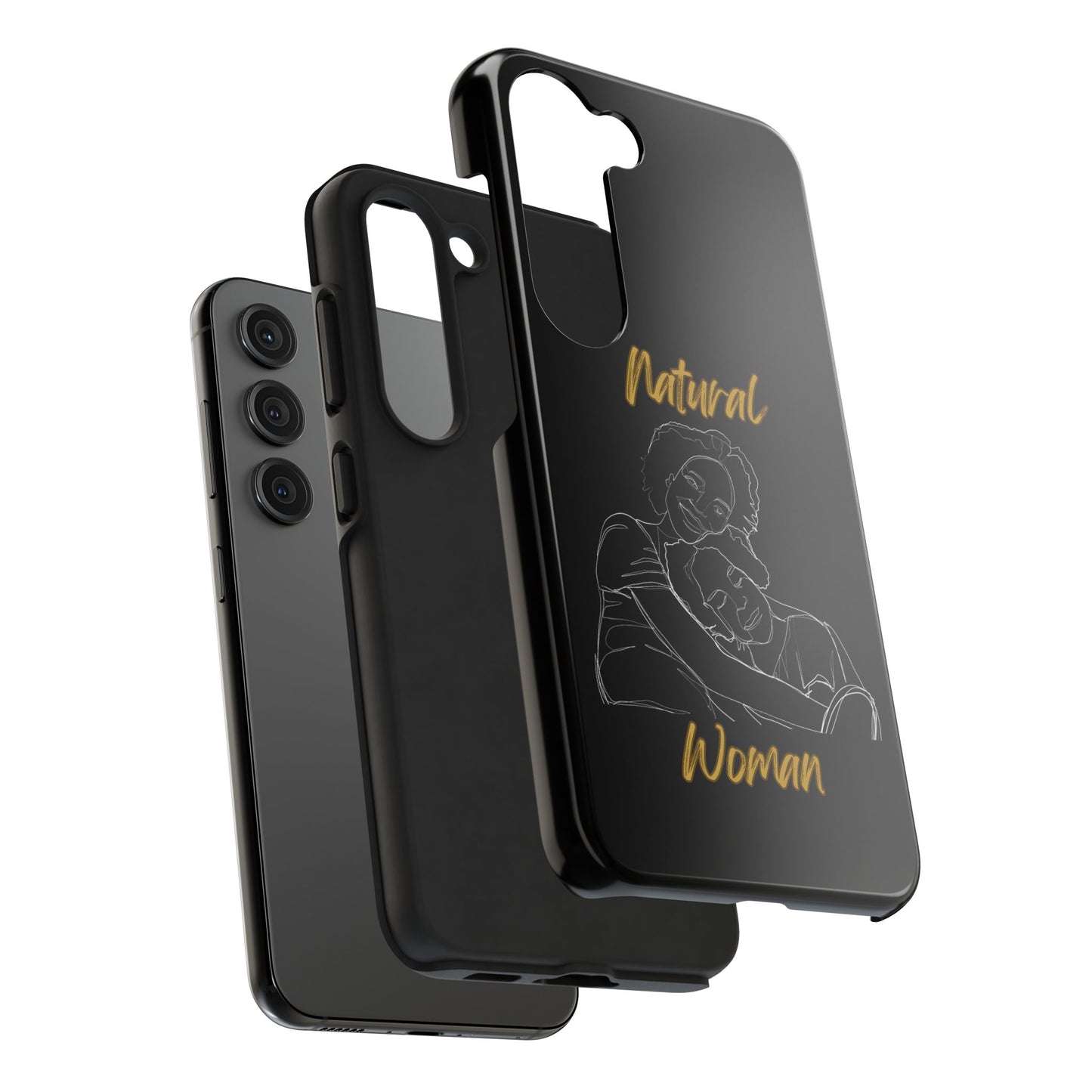 Natural Woman Loving Embrace (WL)Tough Phone Cases BLACK