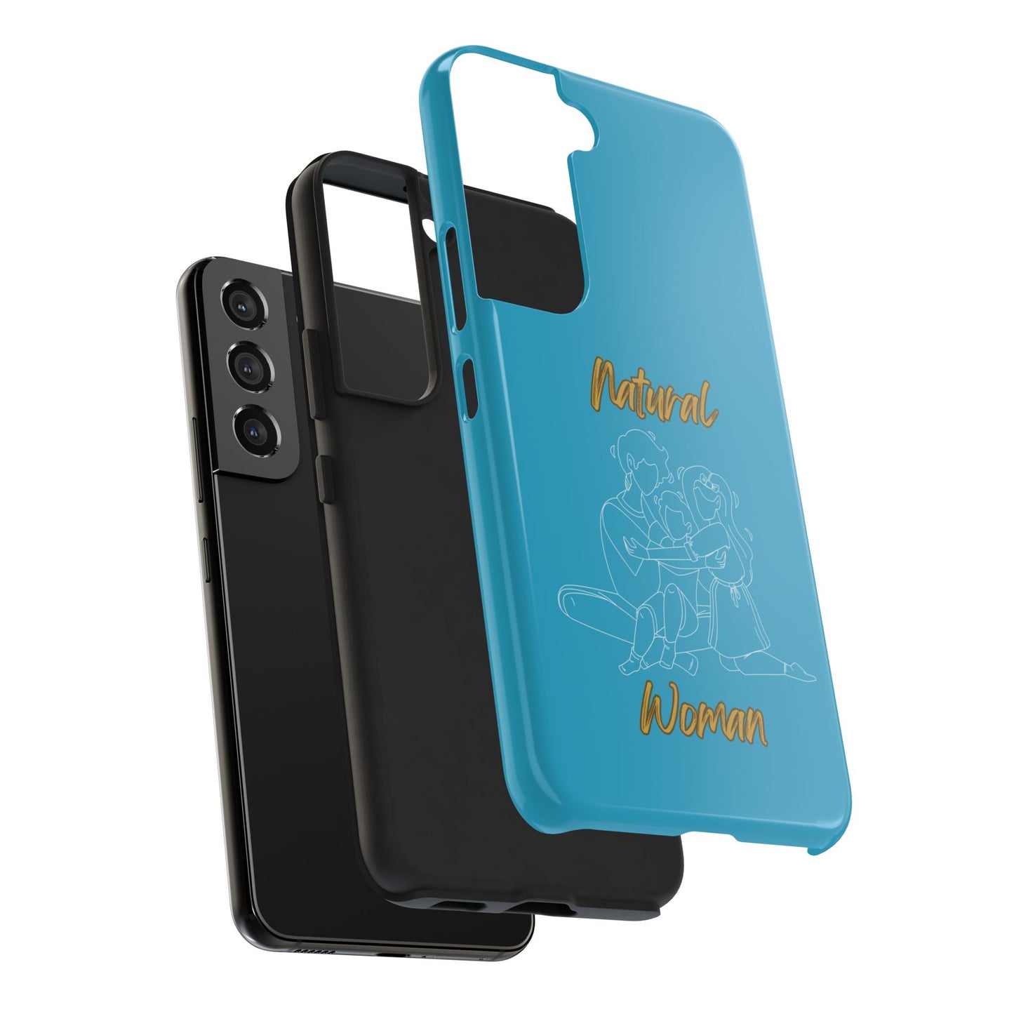 Natural Woman Bear Hugs (WL) Tough Phone Cases TURQUOISE