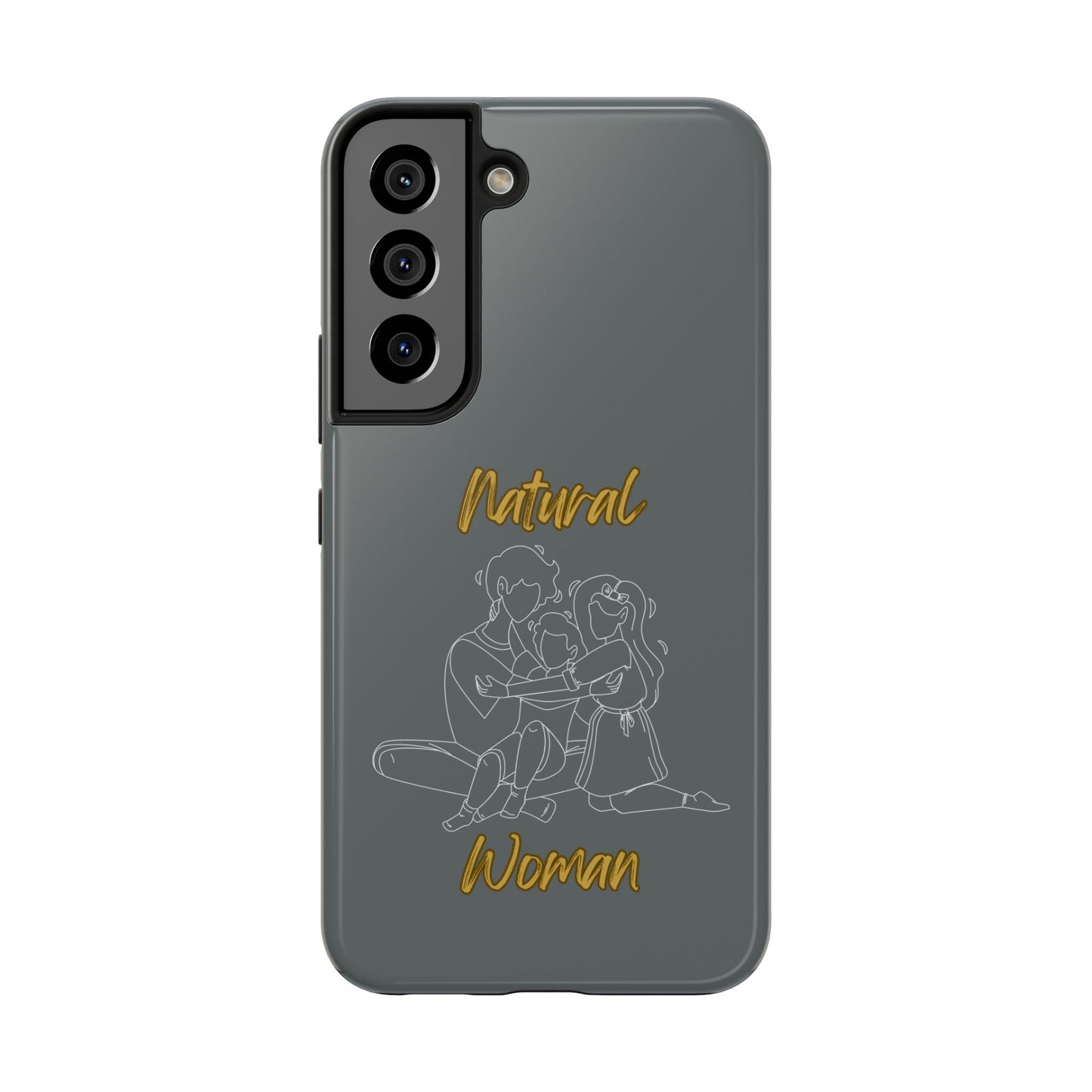 Natural Woman Bear Hugs (WL) Tough Phone Cases DARK GREY