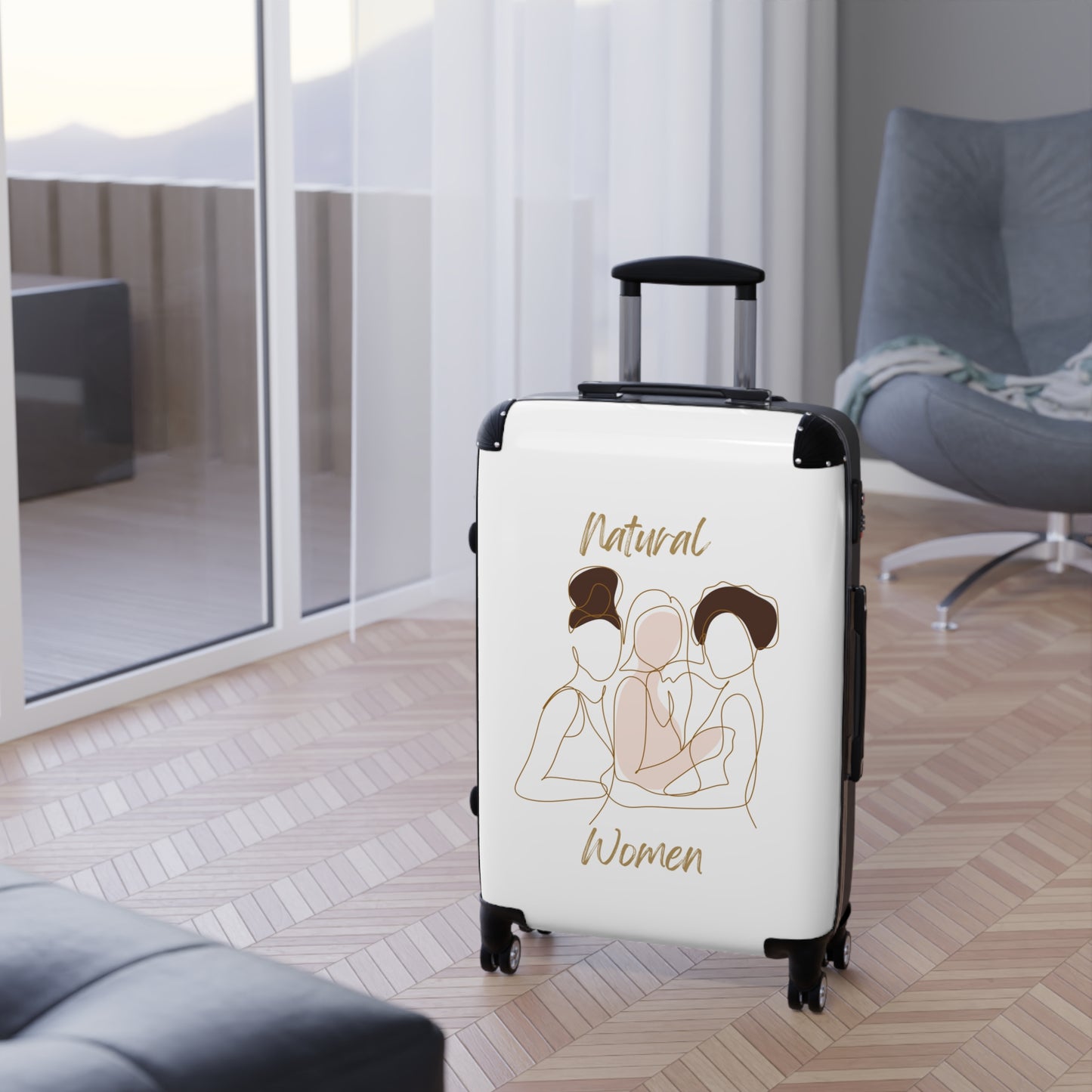 Natural Women Friends (BL) Suitcase WHITE
