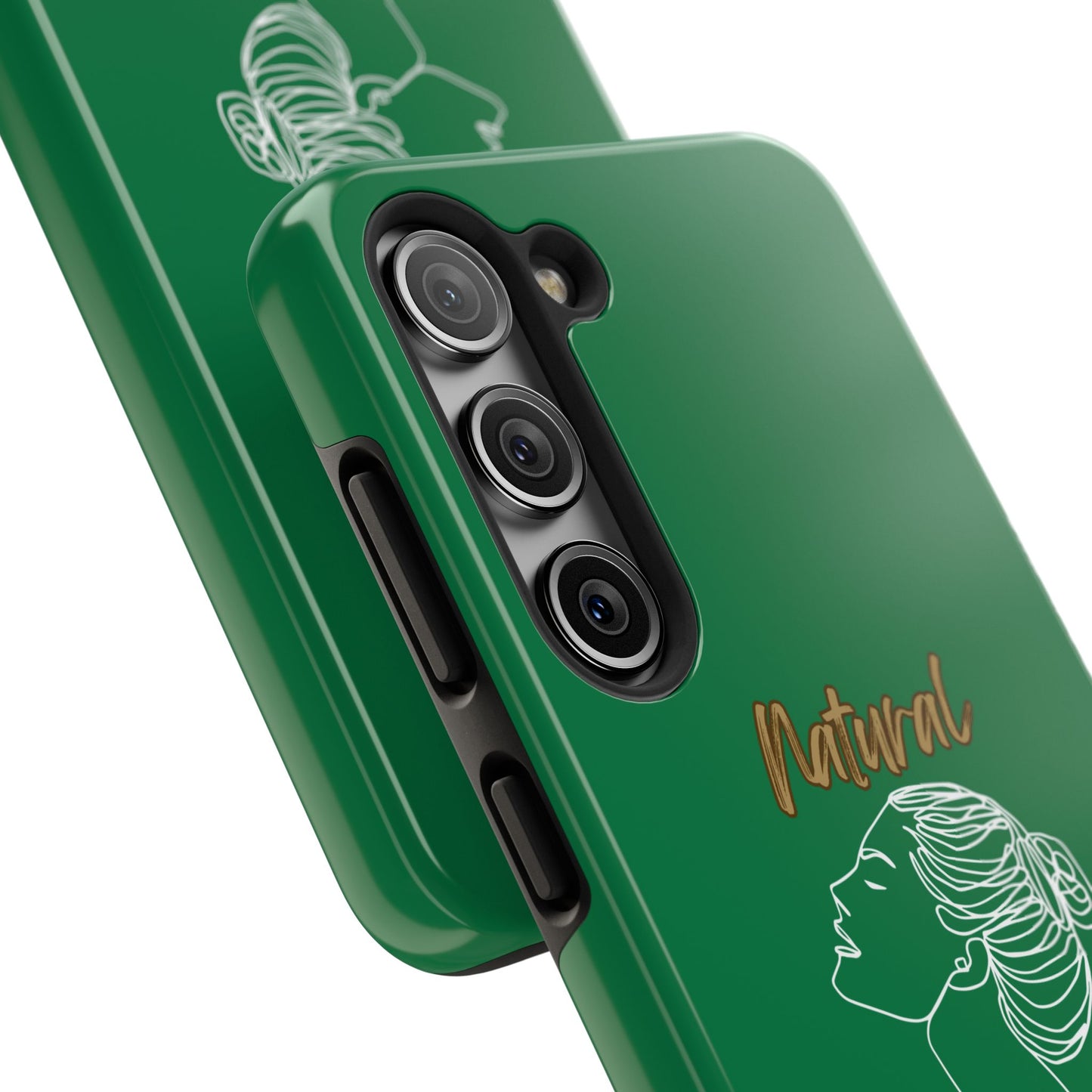 Natural Woman Wet Bun (WL) Tough Phone Cases DARK GREEN
