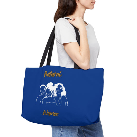 Natural Women Laughing Friends (WL) Weekender Tote Bag DARK BLUE