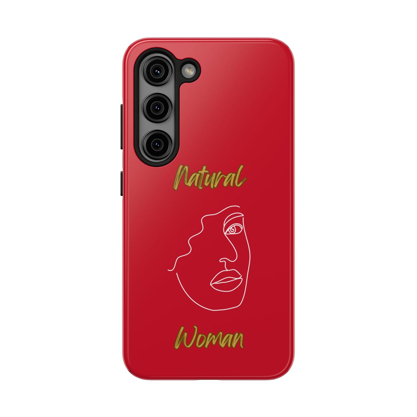 Natural Woman Peekaboo (WL)Tough Phone Cases DARK RED