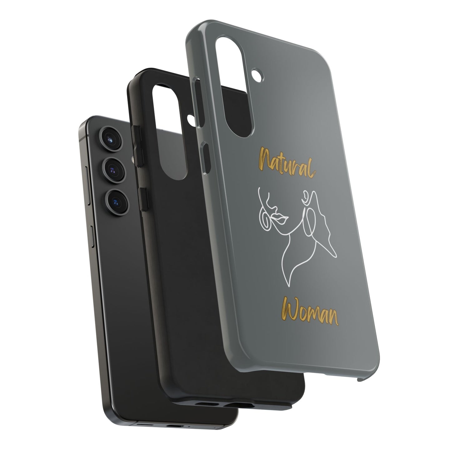 Natural Woman Lips (WL)Tough Phone Cases DARK GREY