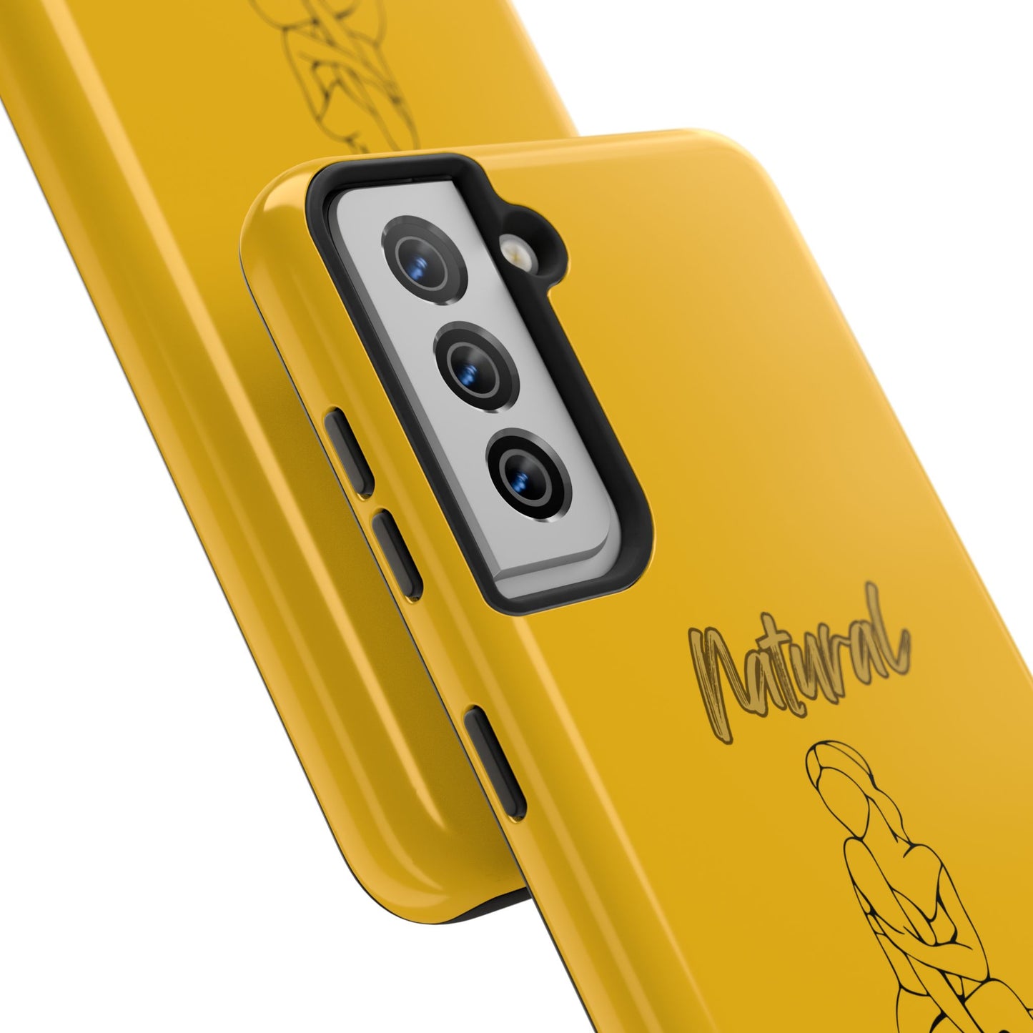 Natural Woman Shoulder Action (BL)Tough Phone Cases YELLOW