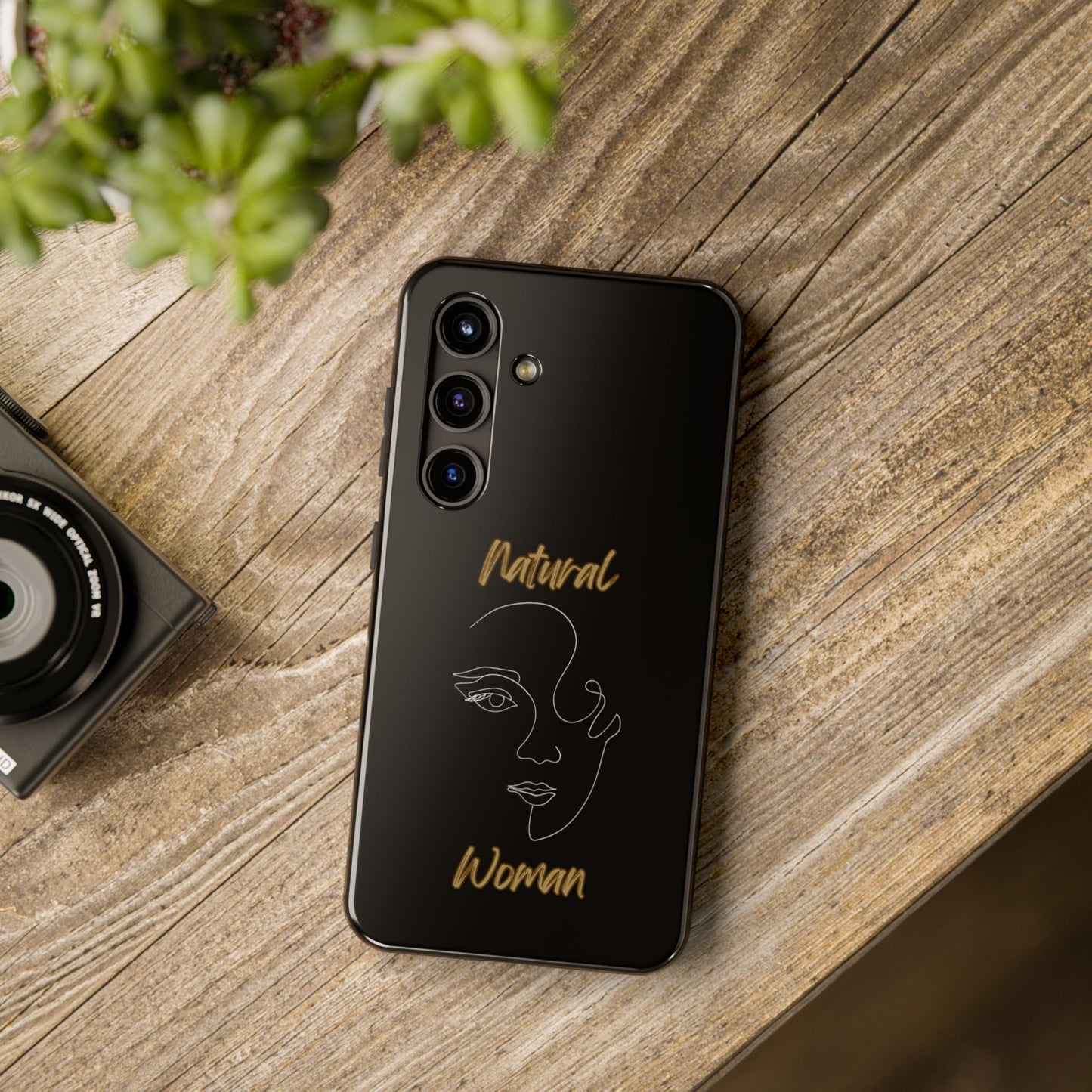 Natural Woman Looking (WL) Tough Phone Cases BLACK