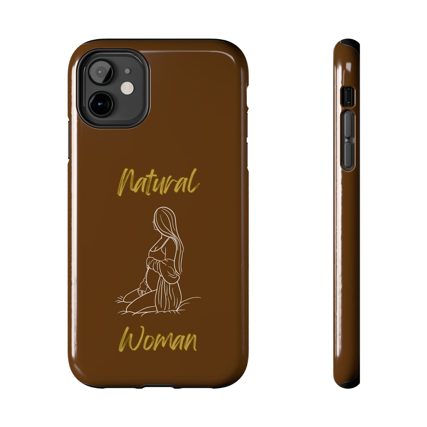 Natural Woman Expecting (WL)Tough Phone Cases BROWN