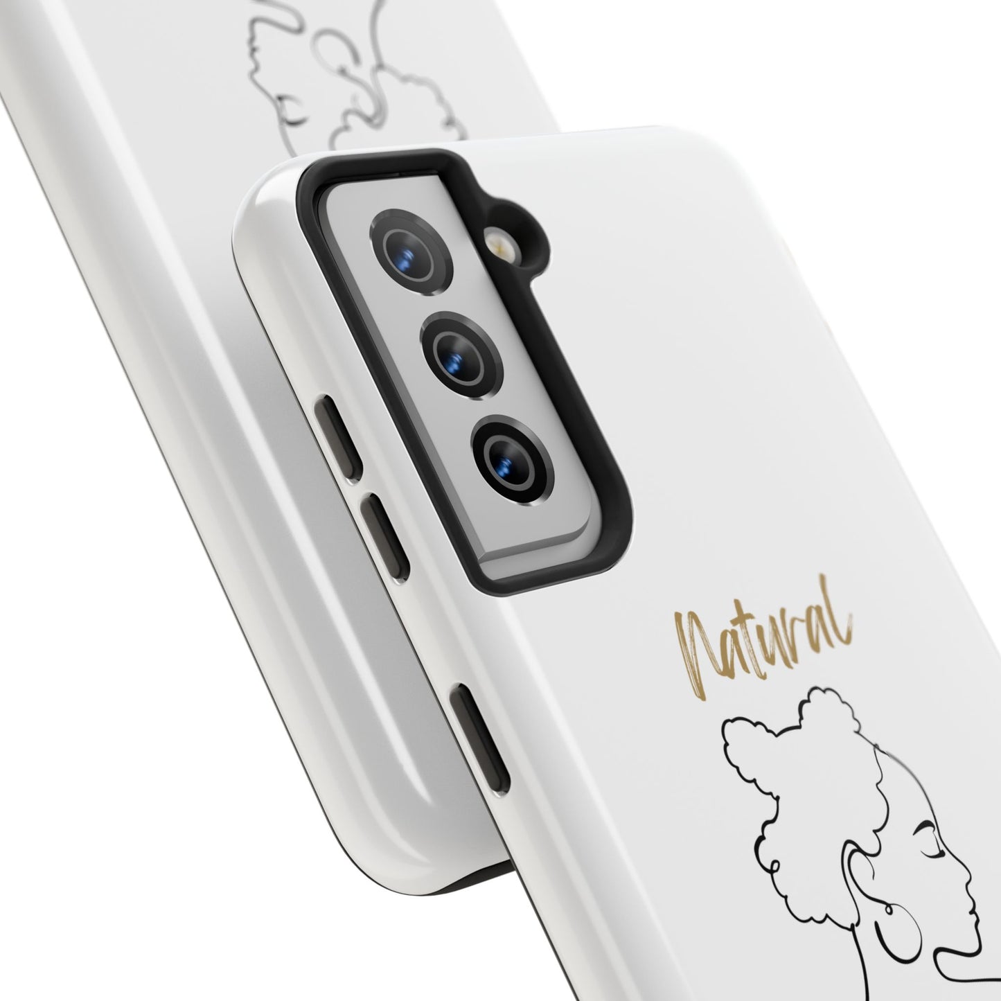 Natural Woman Twists (BL) Tough Phone Case WHITE