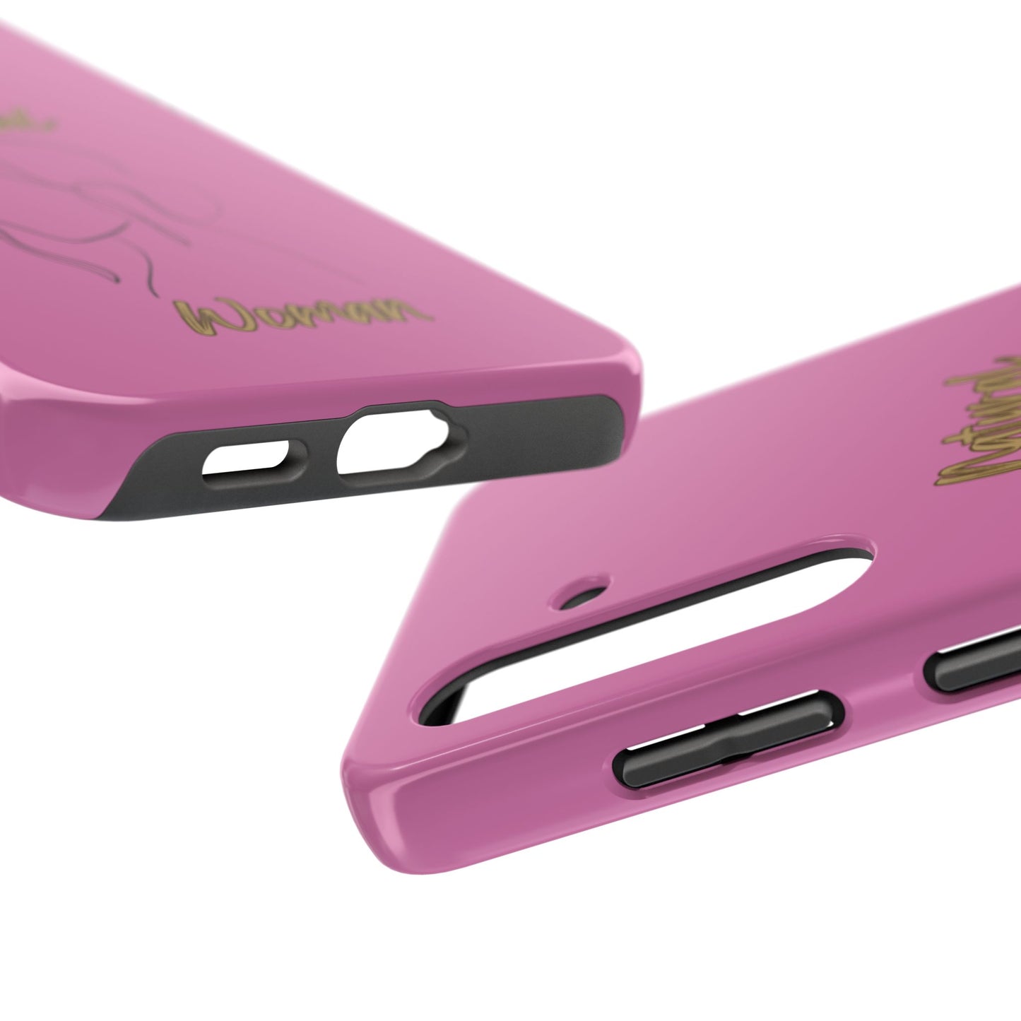 Natural Woman Hanging Hair (BL) Tough Phone Cases LIGHT PINK
