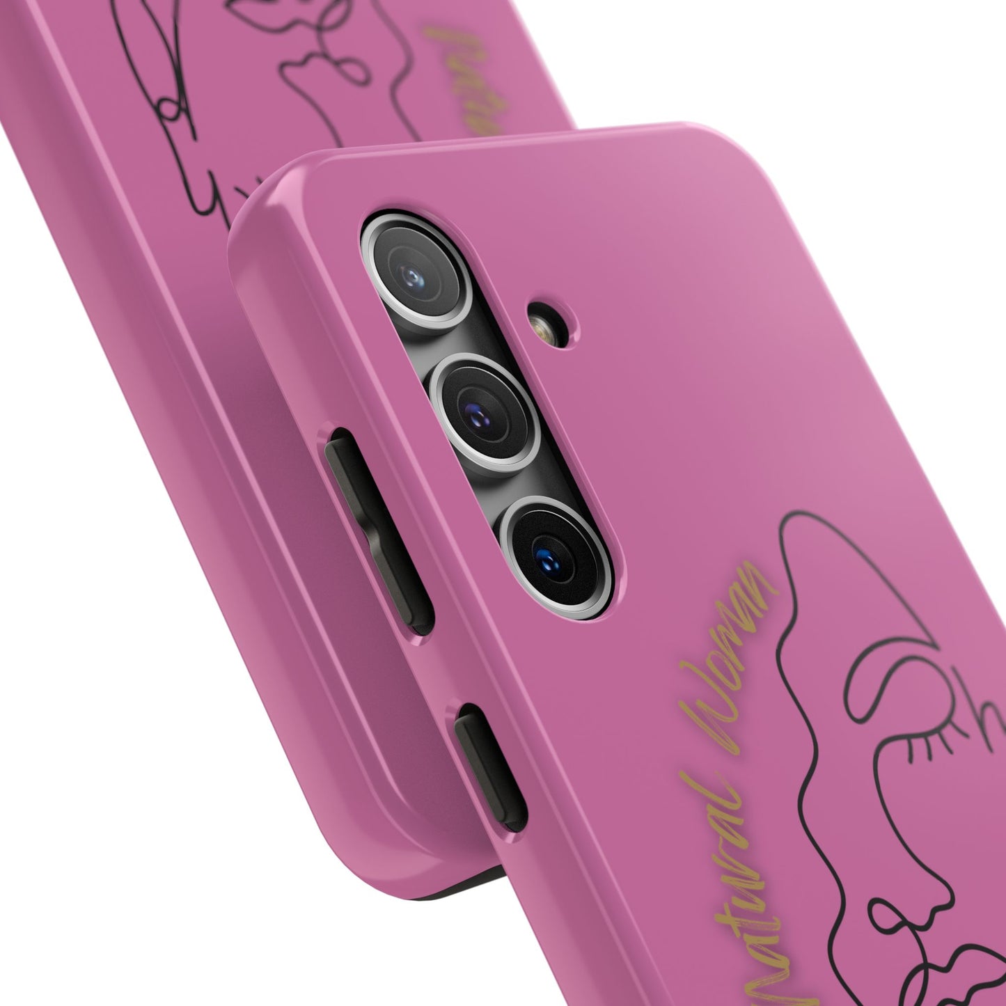Natural Woman Half Face (BL)Tough Phone Case LIGHT PINK