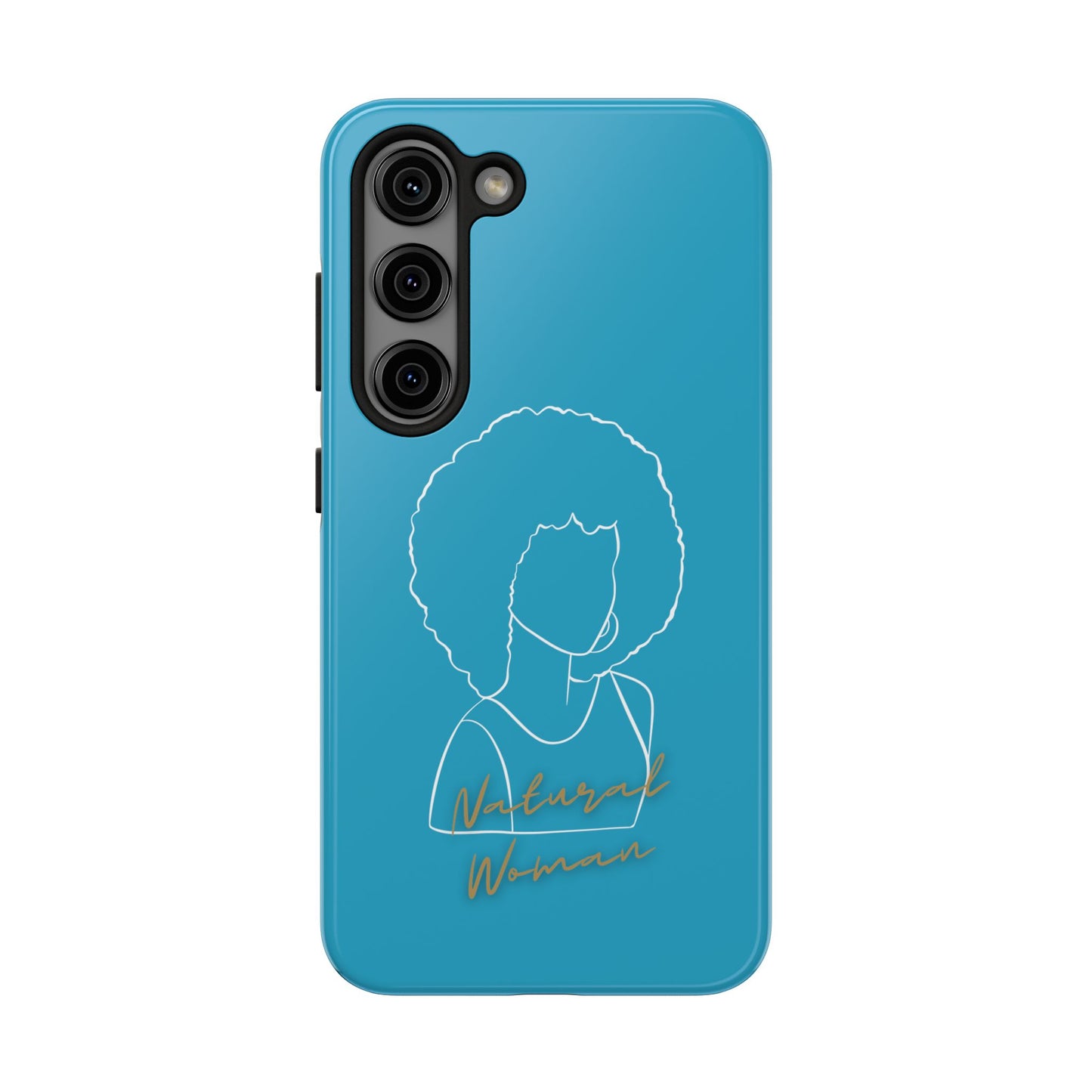 Natural Woman Afro (WL)Tough Phone Cases TURQUOISE