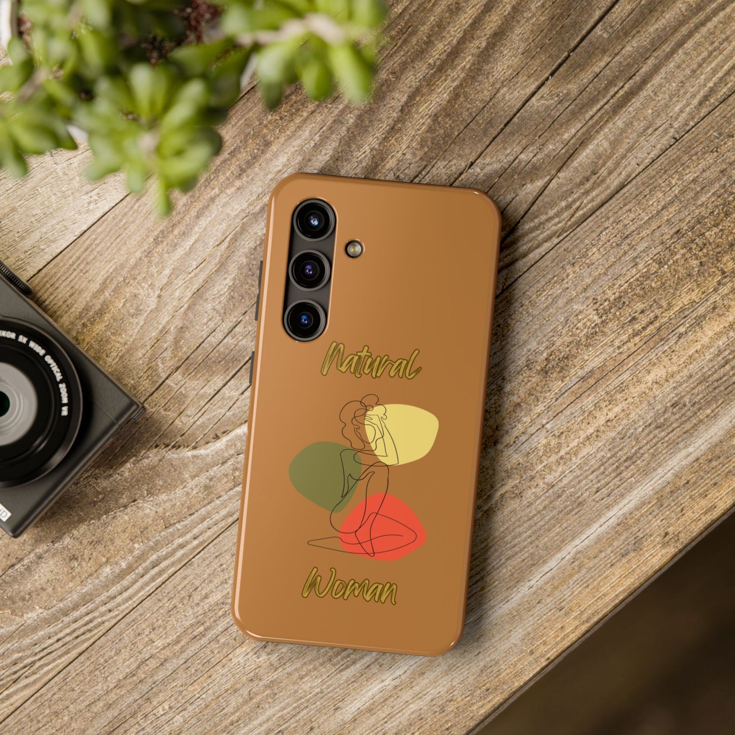 Natural Woman Colorful Pose (BL)Tough Phone Cases LIGHT BROWN