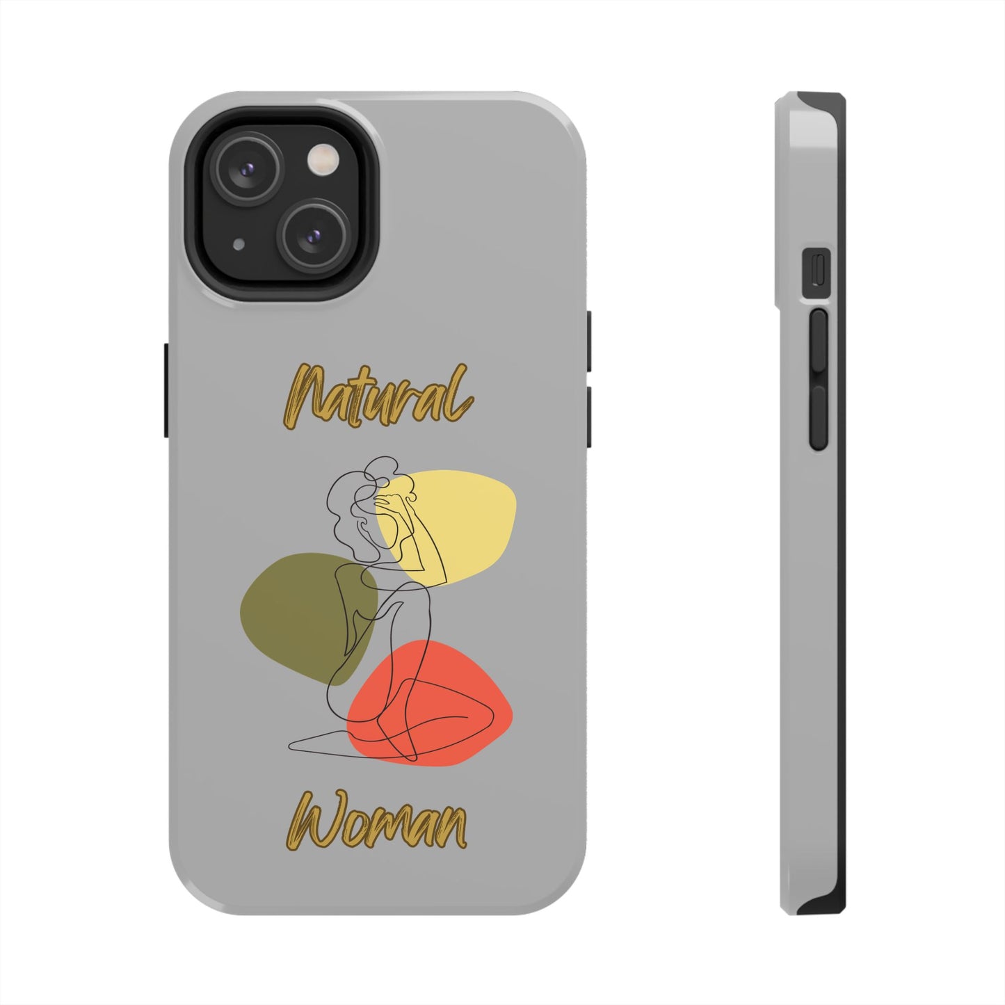 Natural Woman Colorful Pose (BL)Tough Phone Cases LIGHT GREY